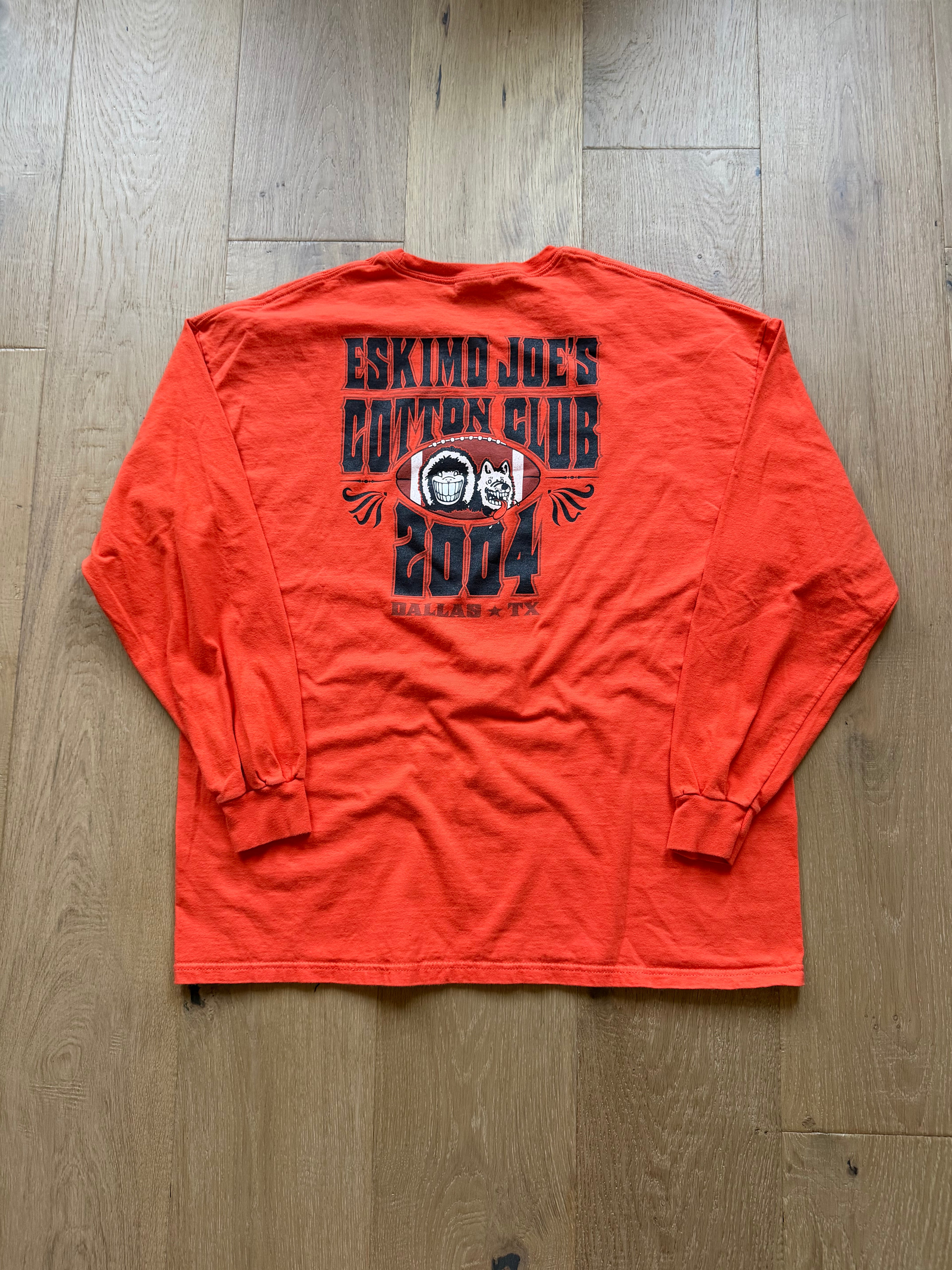 Orange 2004 Cotton Bowl Eskimo Joe’s Tall Cotton Long Sleeve XXL