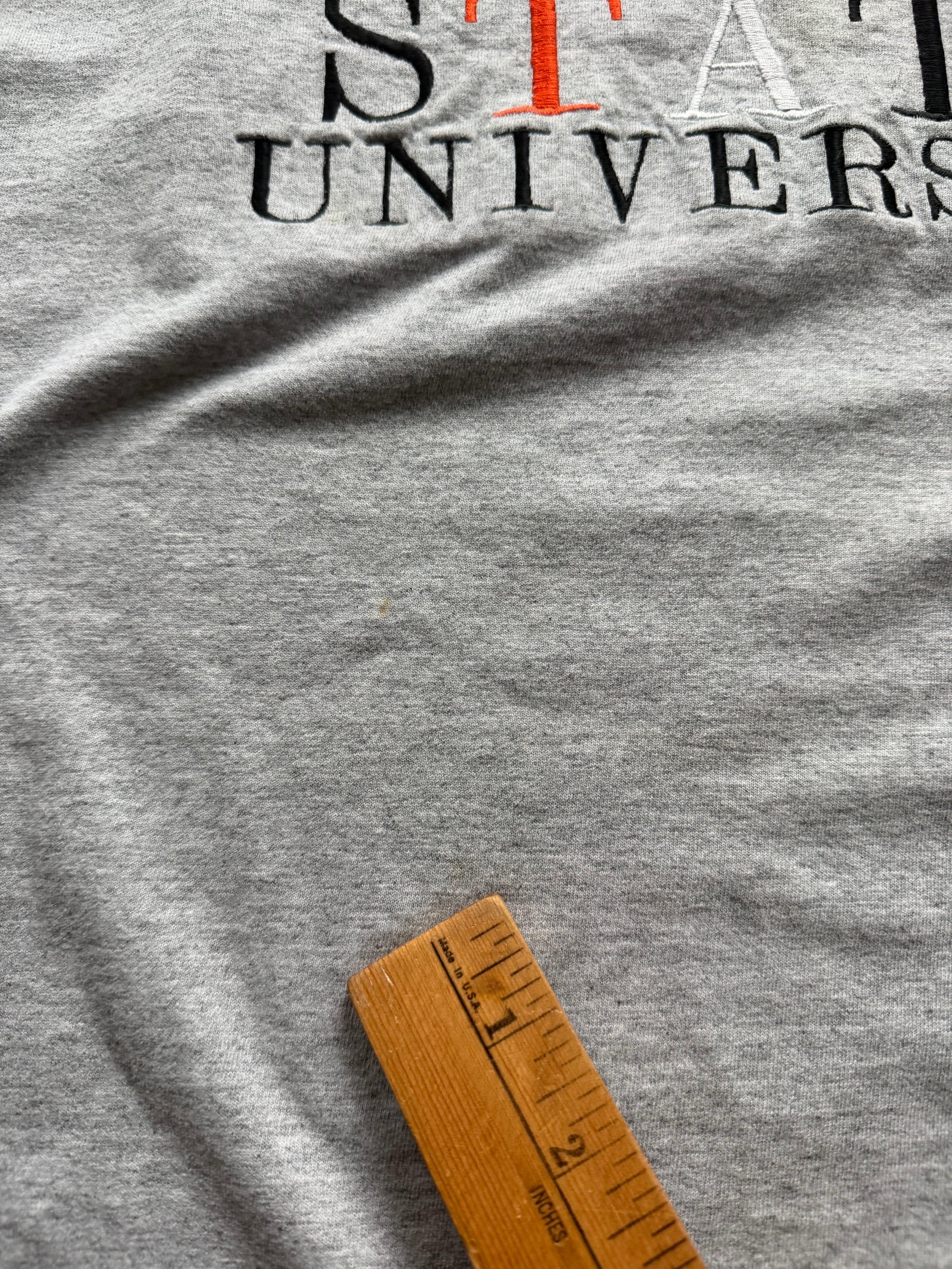 Grey 90s Russell Athletic OSU Multicolored Embroidery T-Shirt XL