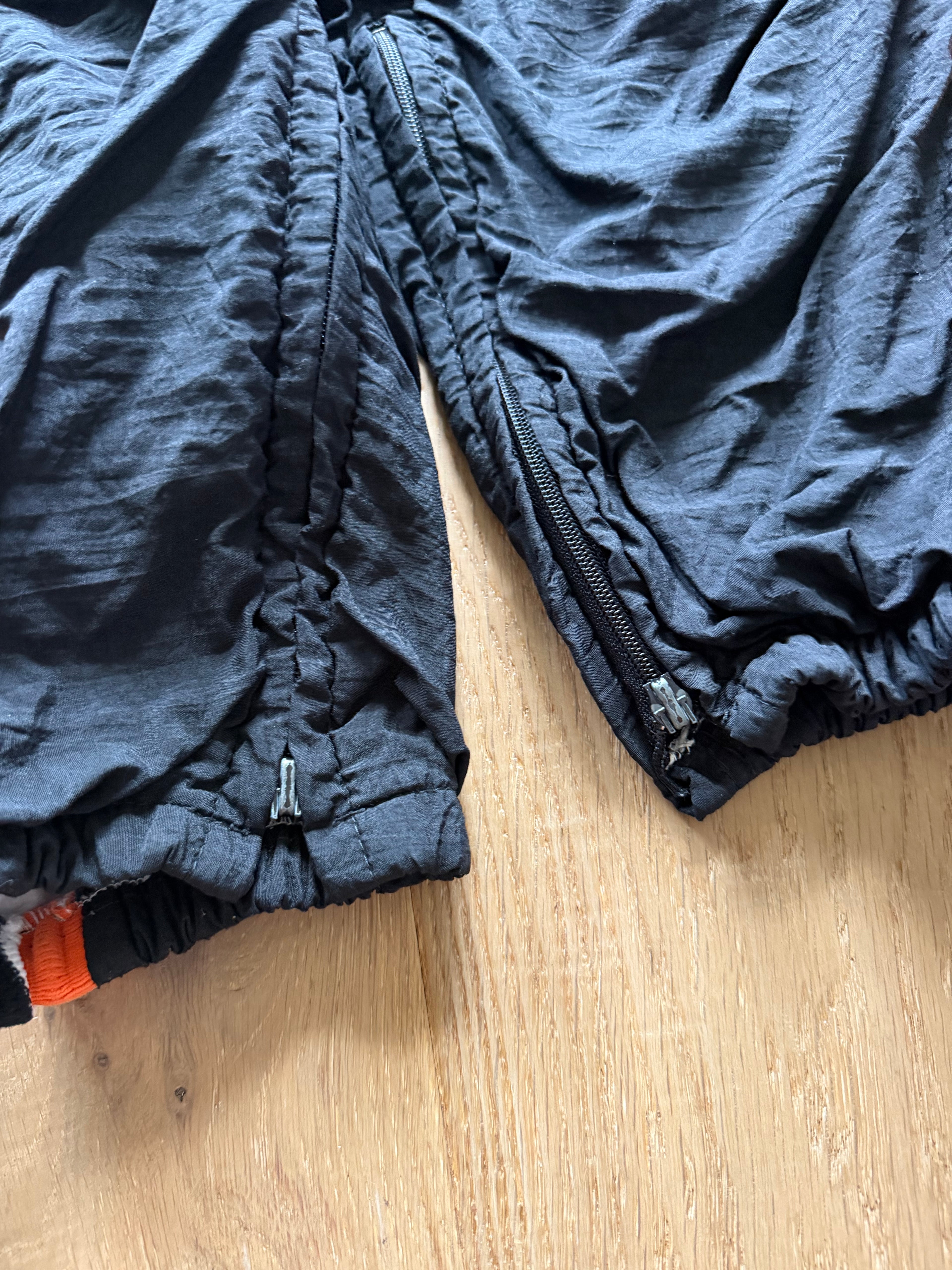 Black 00s Oklahoma State Wrestling Cliff Keen Striped Team Issued Trackpants XL