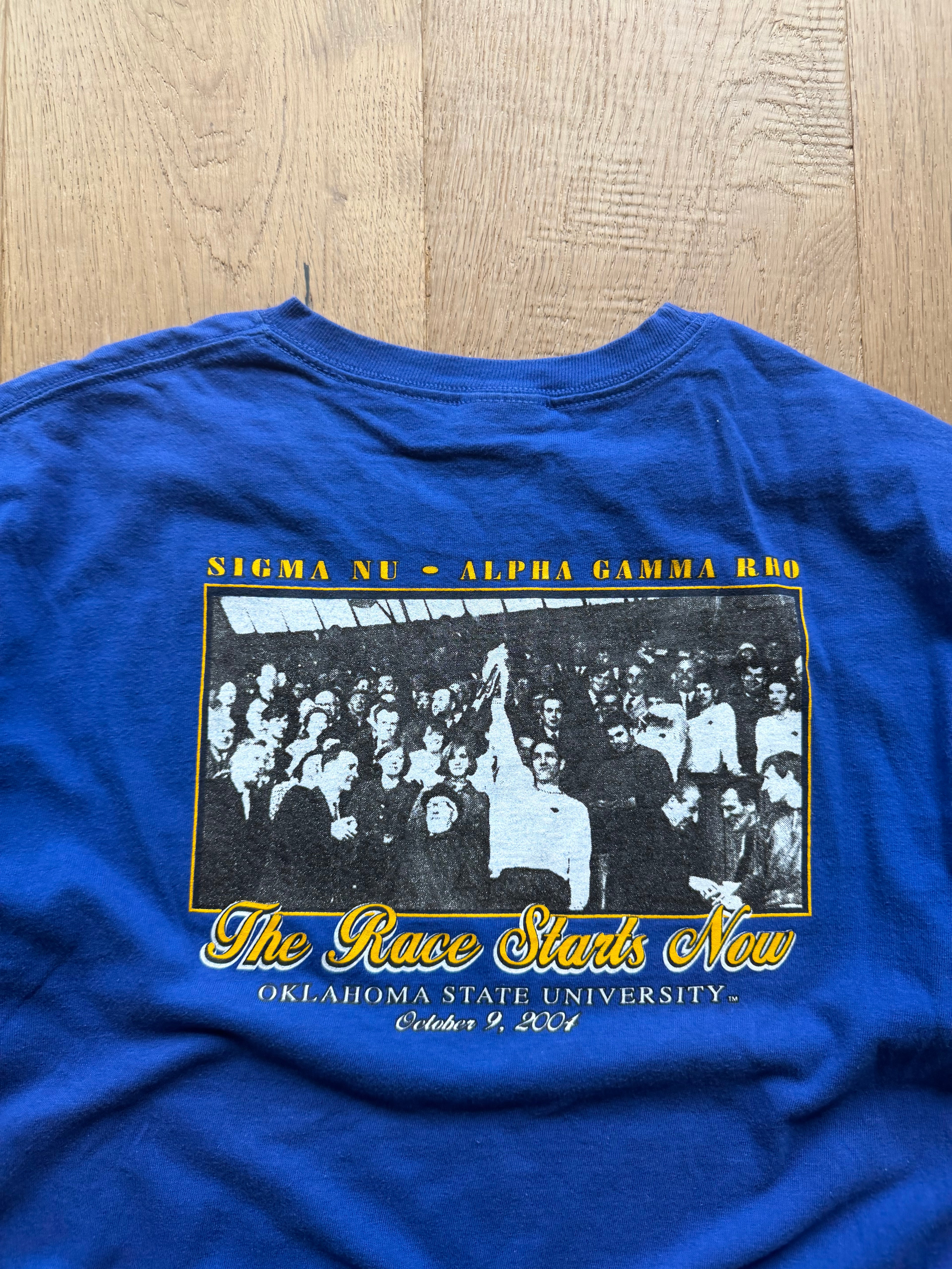 Blue 2004 Battle For The Cup Sigma Nu AGR T-Shirt Medium