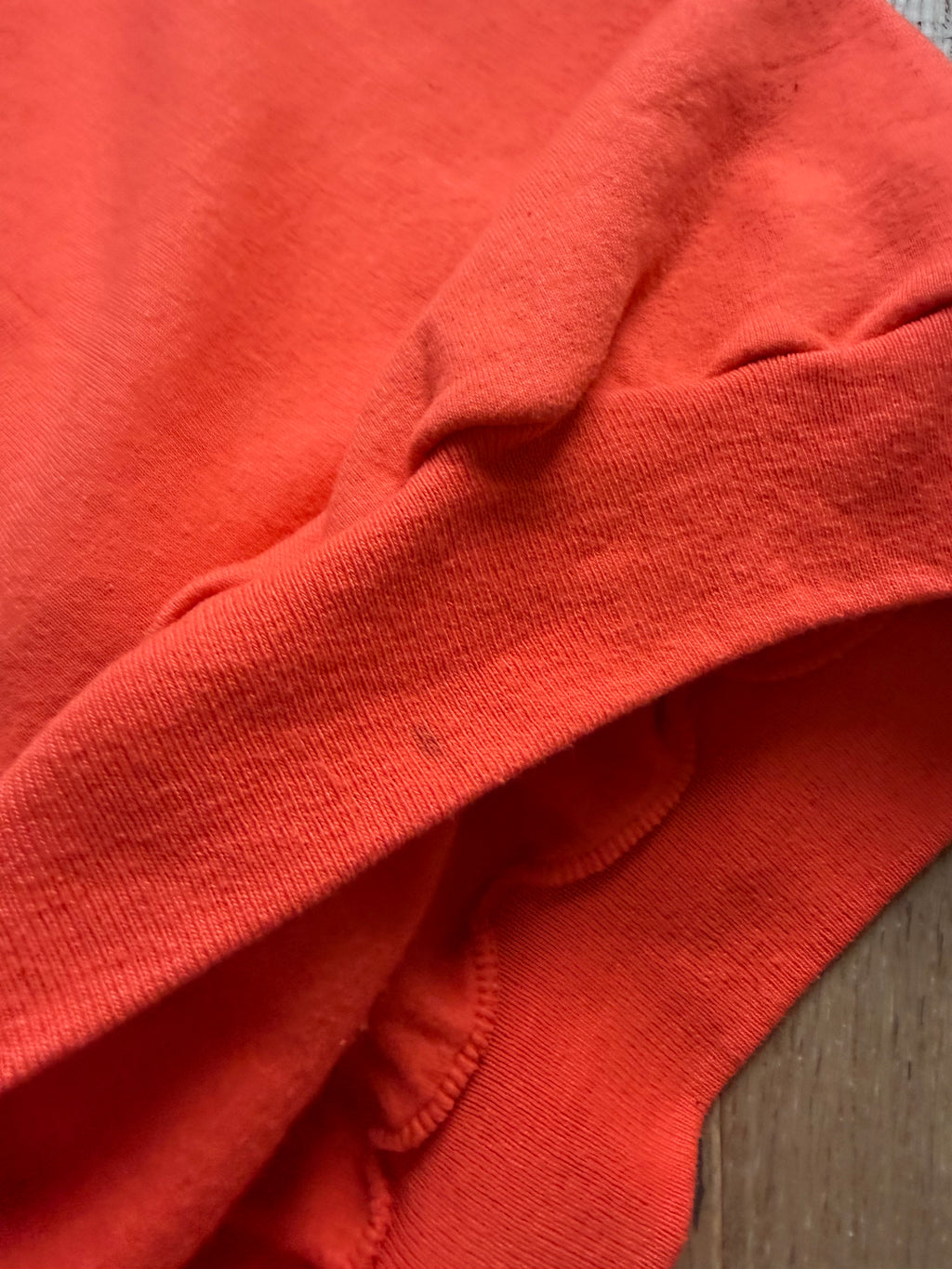 Orange 00s OSU Basketball Slant Poster Crewneck Sweatshirt XXL