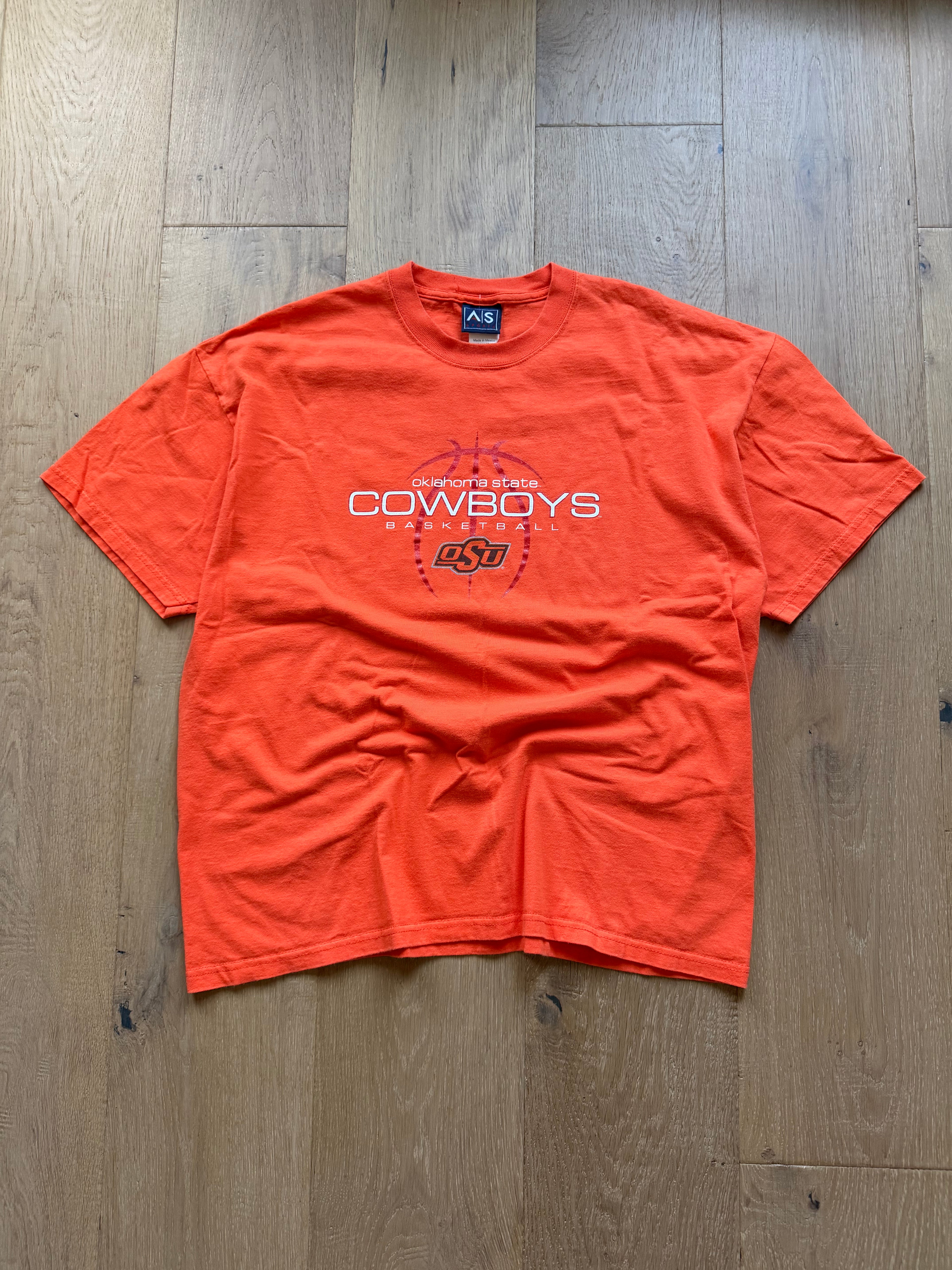 Orange 00s AS OSU Basketball Outline T-Shirt XL