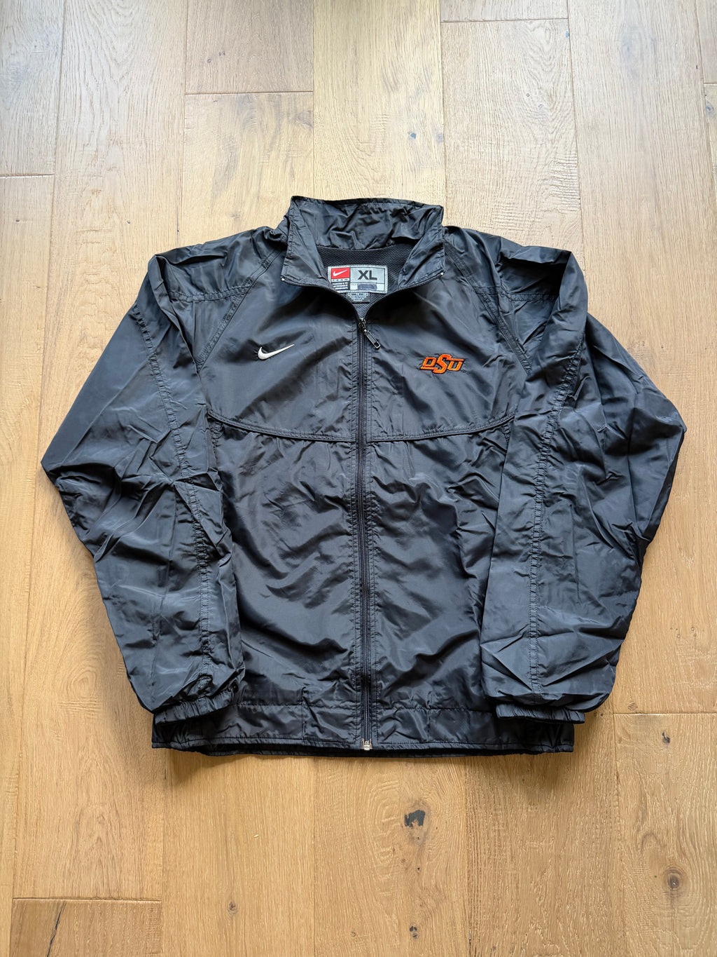 Black 00s Nike OSU Zip Up Track Jacket XL