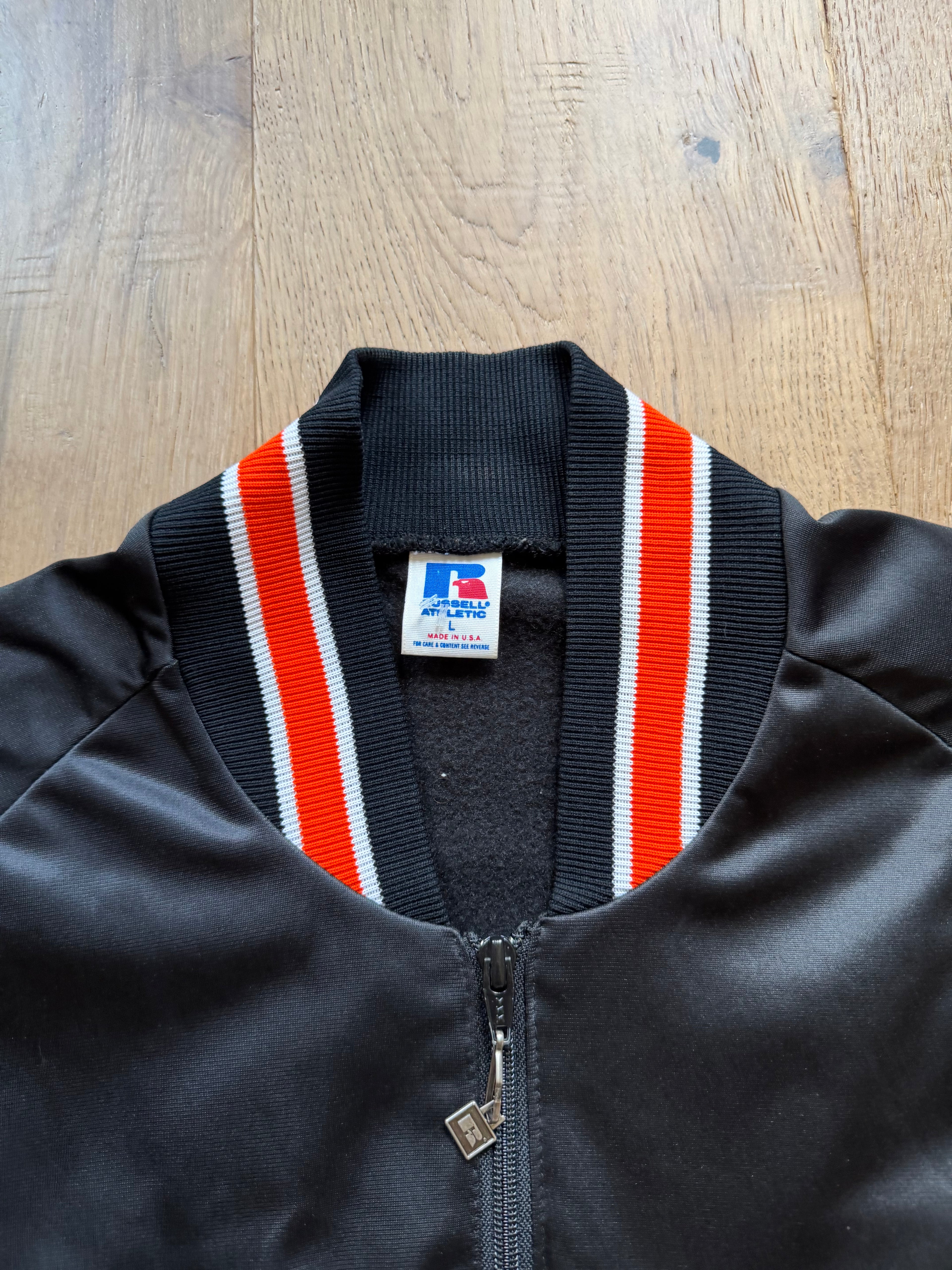 Multicolored 1988 Oklahoma State Sea World Holiday Bowl Zip Up Jacket Large