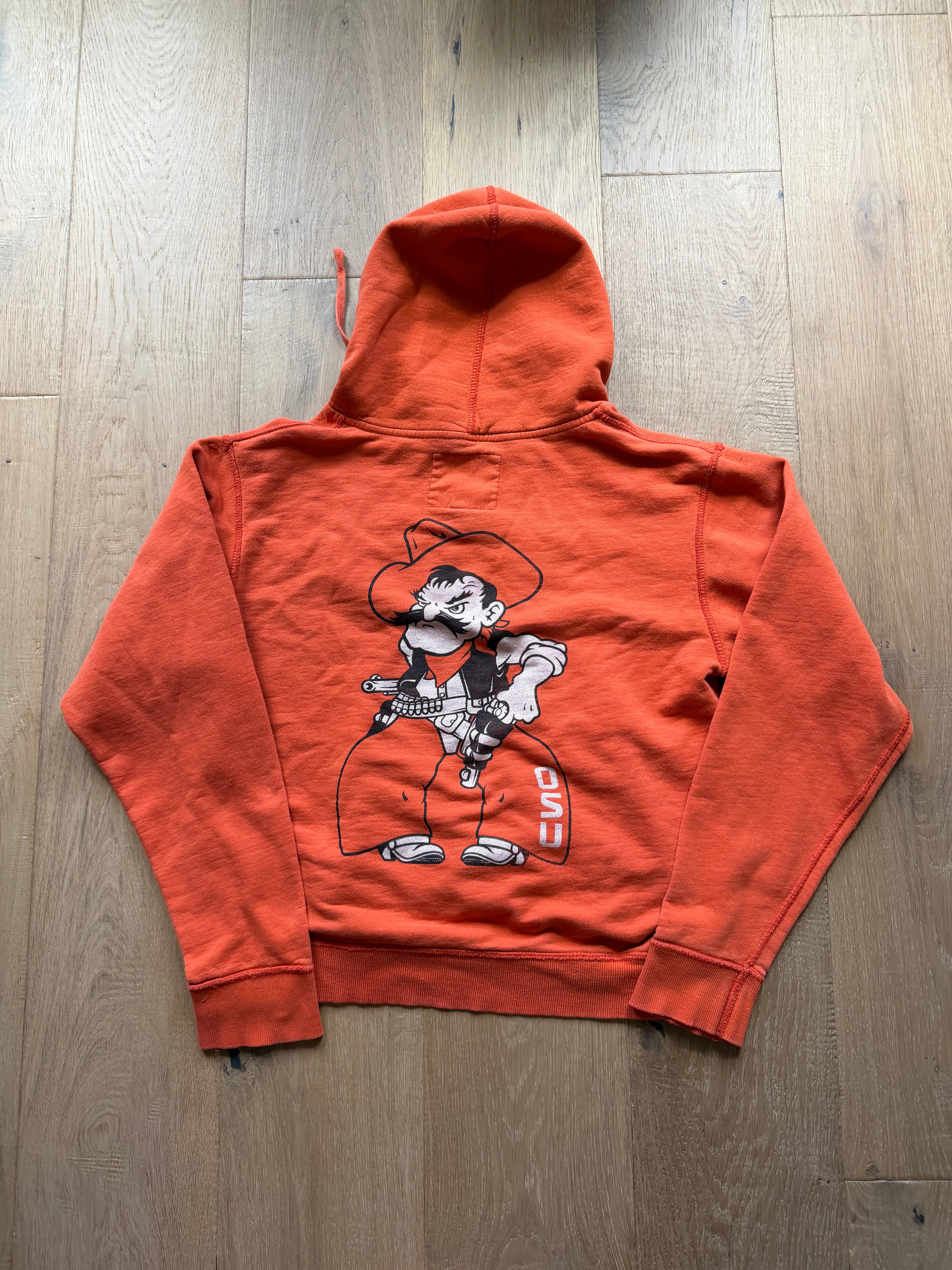 Orange OSU Mini Heart Hoodie Medium