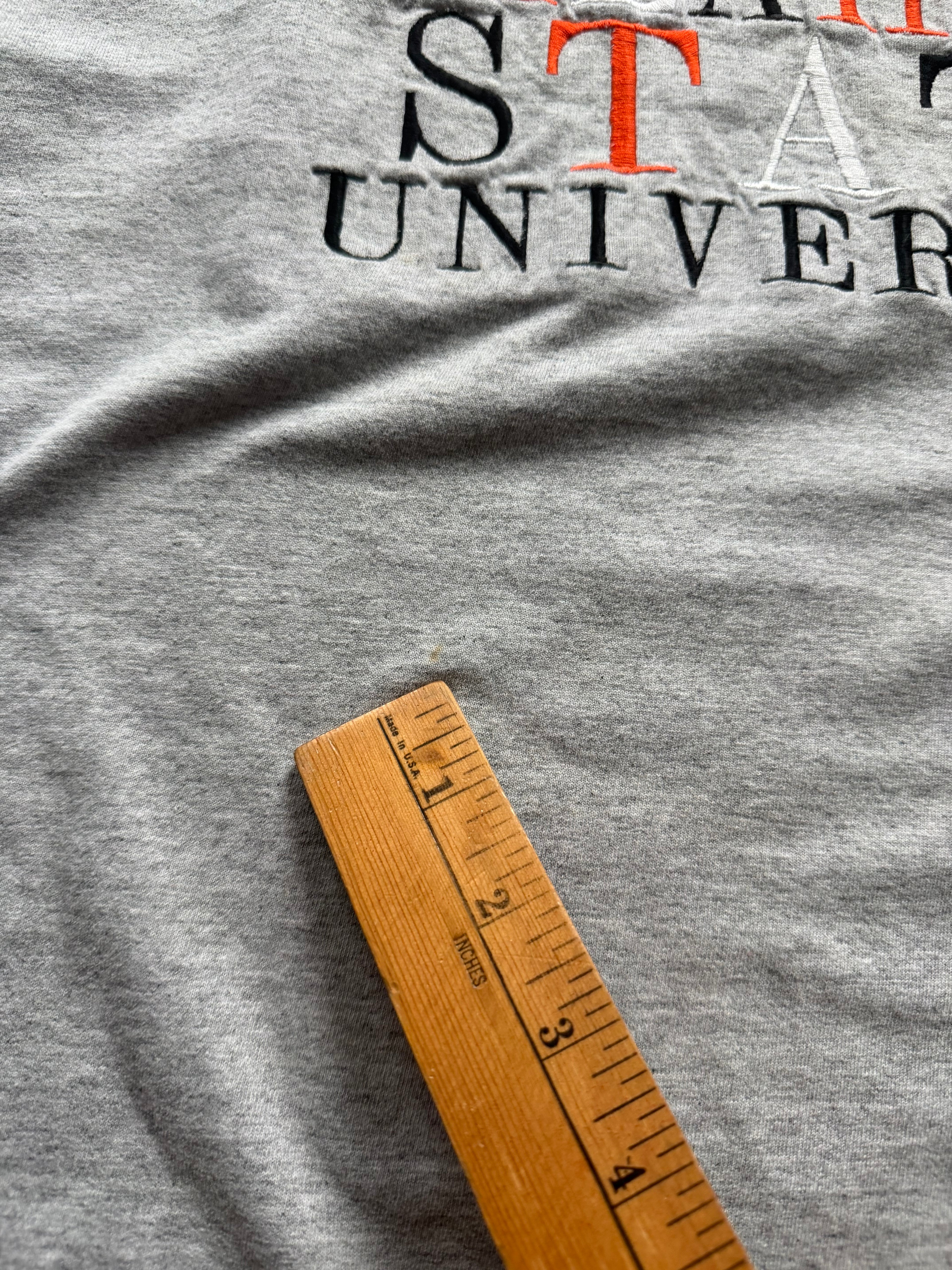Grey 90s Russell Athletic OSU Multicolored Embroidery T-Shirt XL