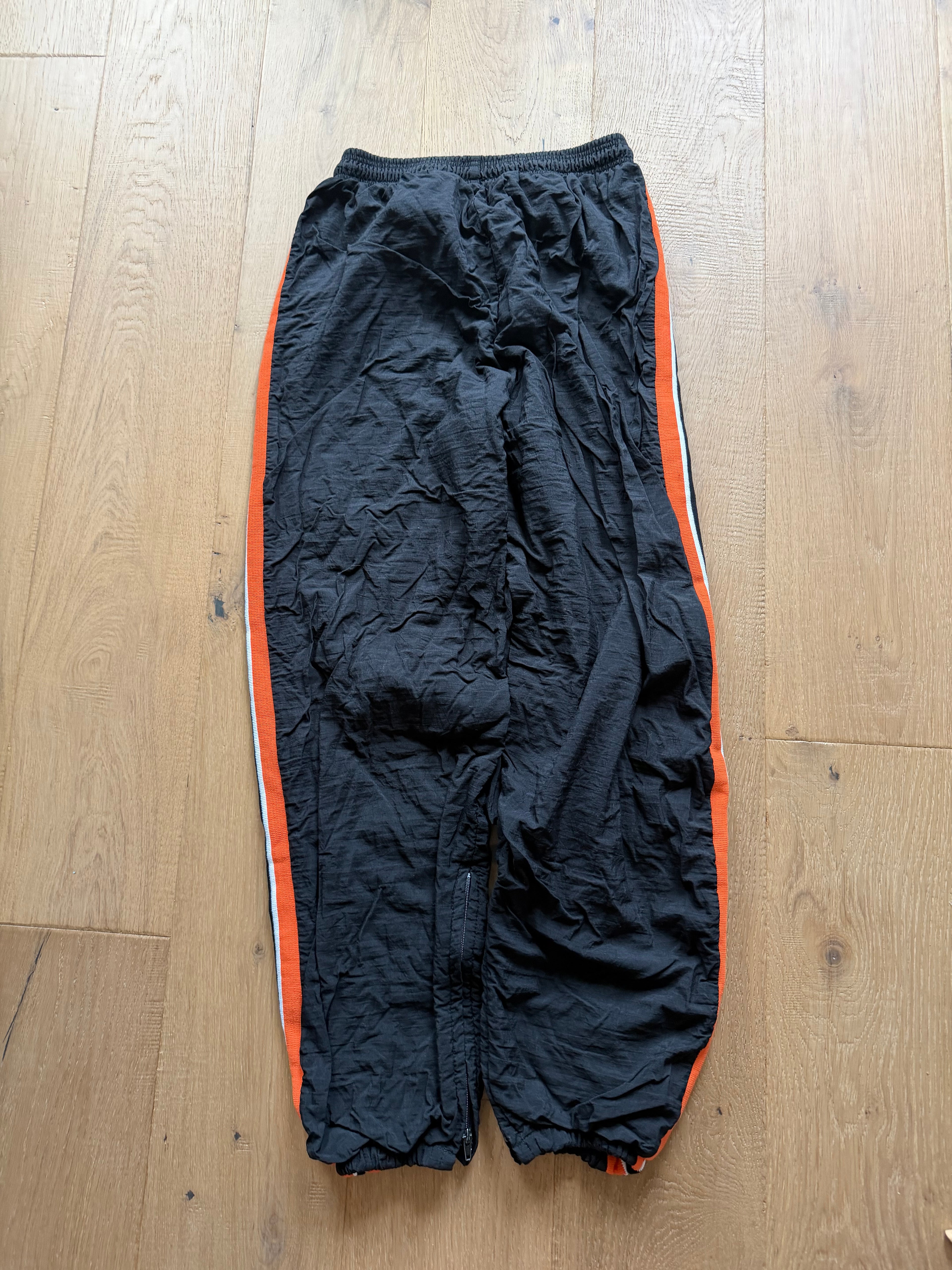 Black 00s Oklahoma State Wrestling Cliff Keen Striped Team Issued Trackpants XXL