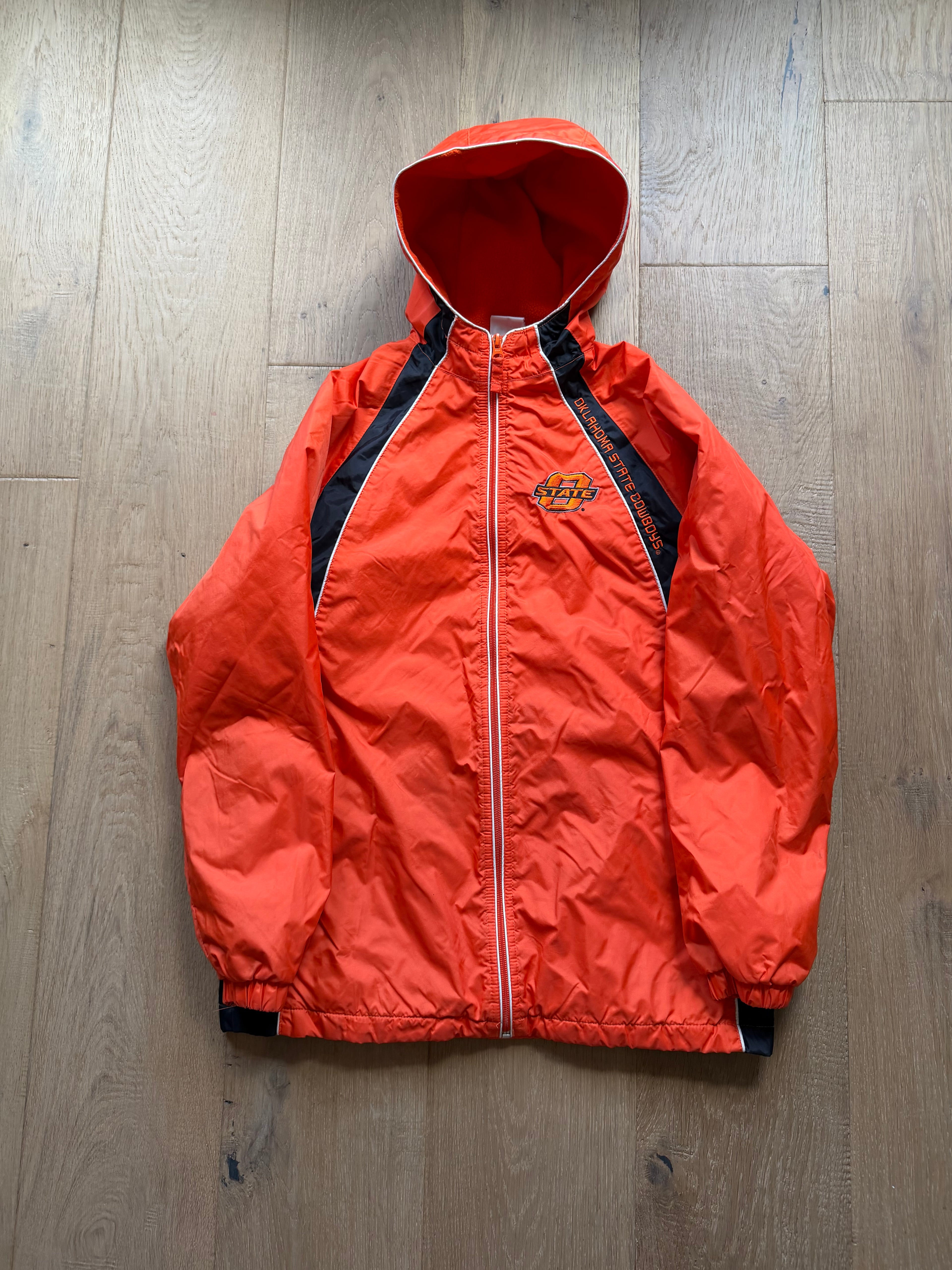 Orange 00s Red Oak Slant Puffer Jacket Small