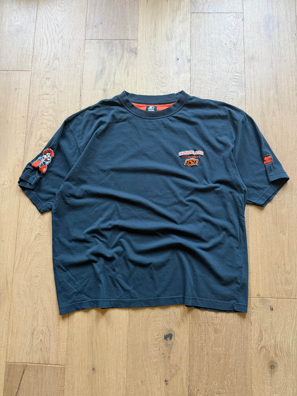 Black 00s Starter OSU Patch Pete Sleeve T-Shirt XXL