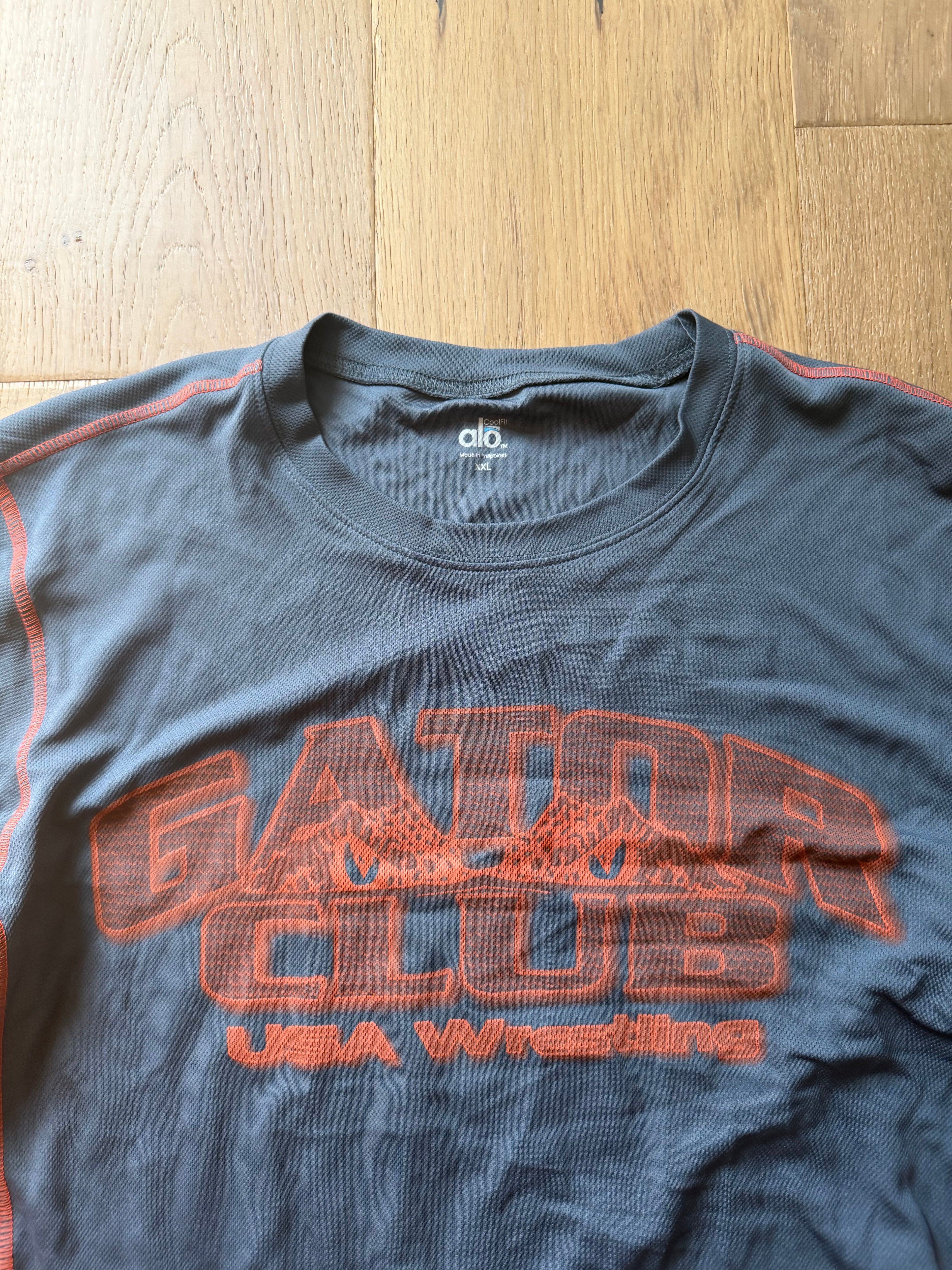 Grey Alo Gator Wrestling Club (Pre-CWC) Moisture Wicking Long Sleeve XXL