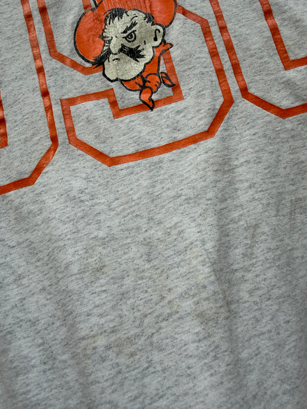 Grey 90s OSU Outline Pistol Pete T-Shirt Large