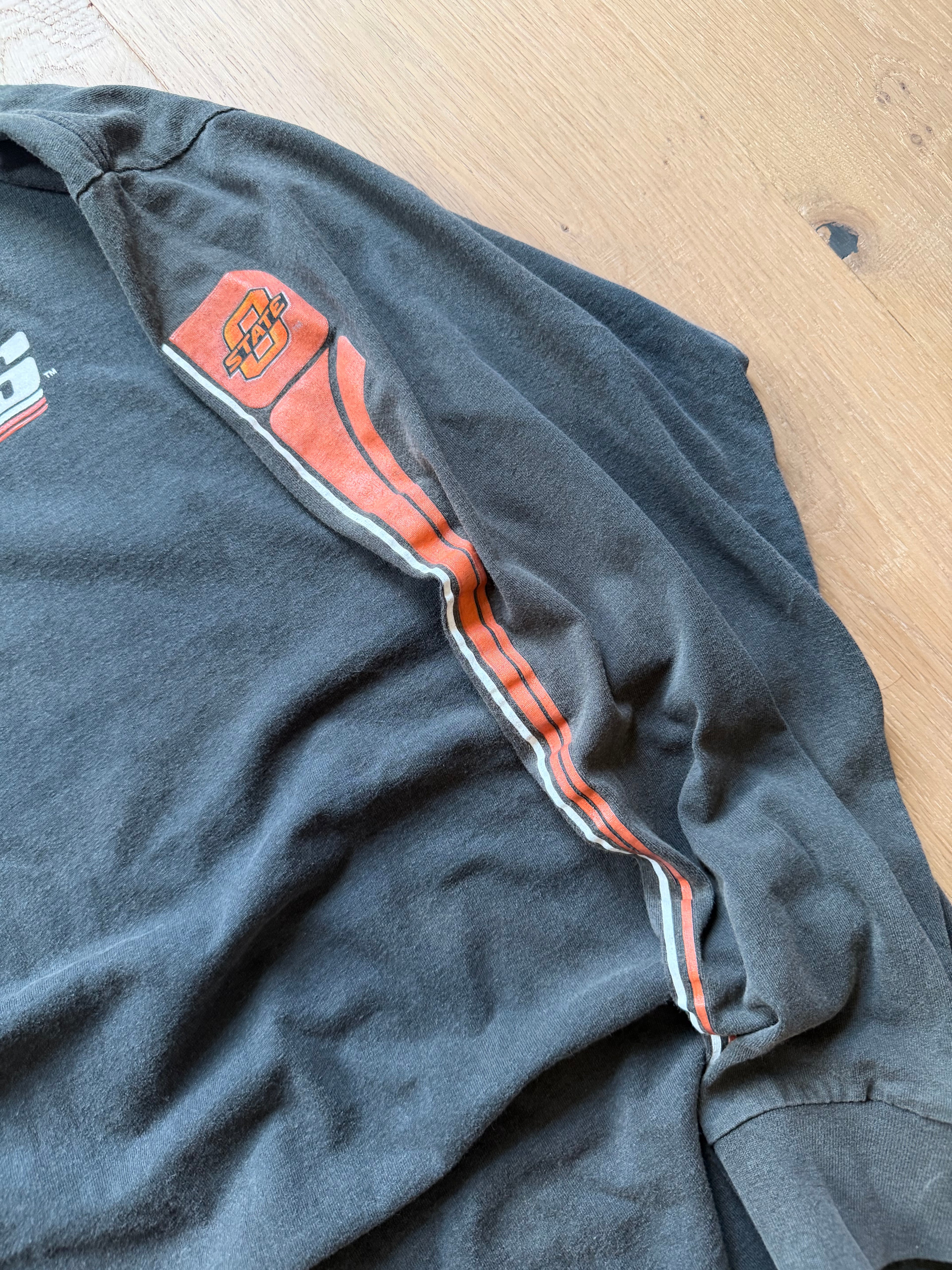 Faded Black 00s Oklahoma State Nike Sleeve Hit Long Sleeve XL