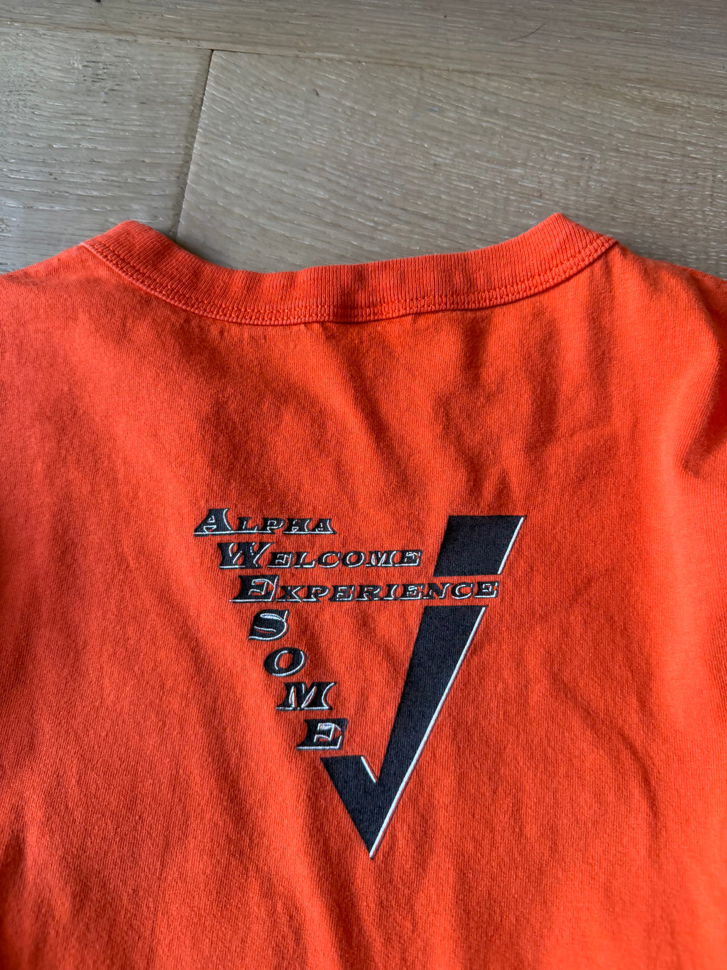 Orange 90s OState Alpha Welcome Experience T-Shirt XL