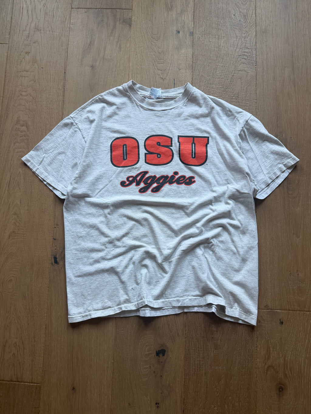 Grey 90s OSU Aggies Bullet T-Shirt XL