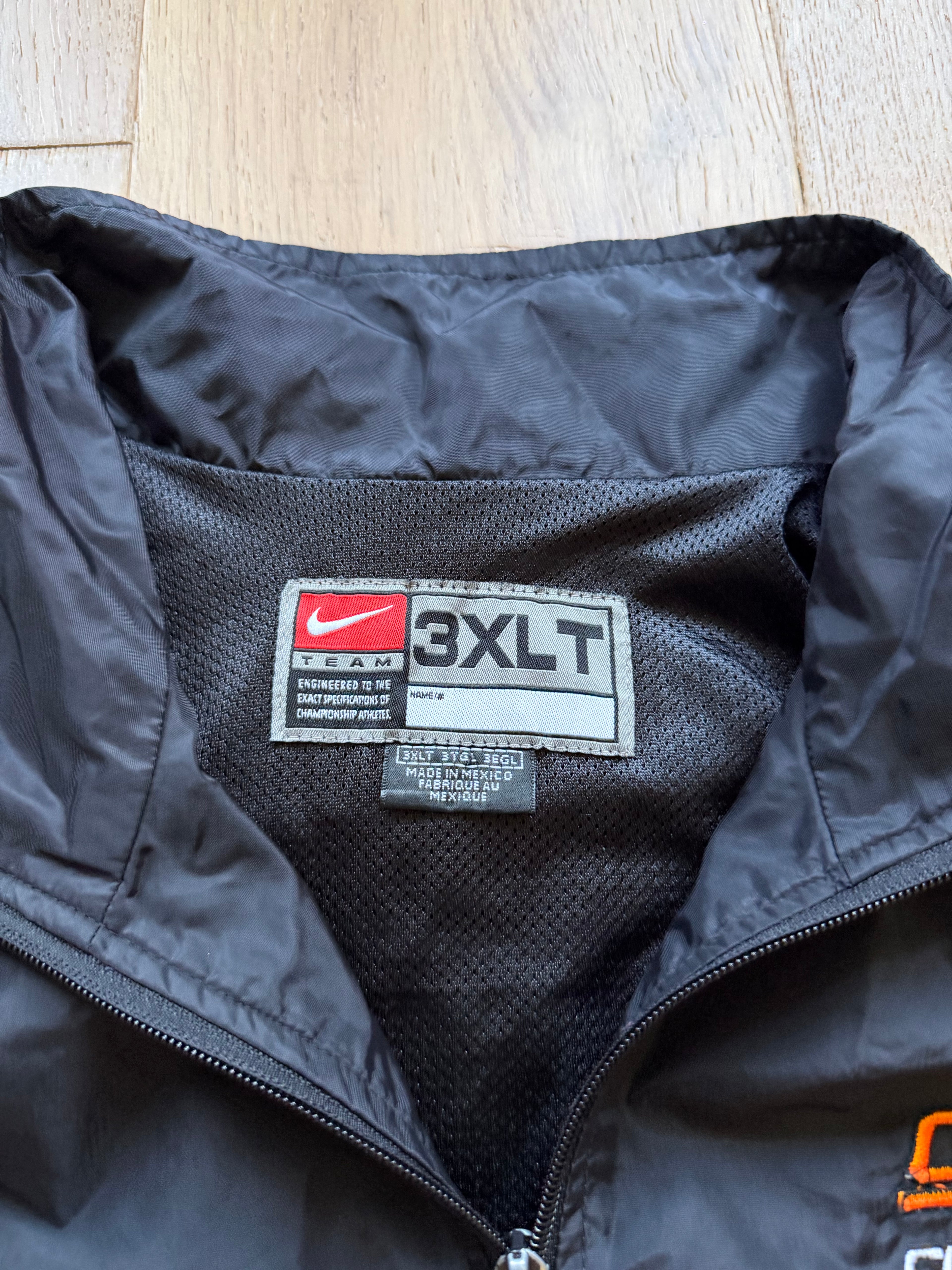 Black 00s Nike OSU Zip Up Track Jacket 3XLT