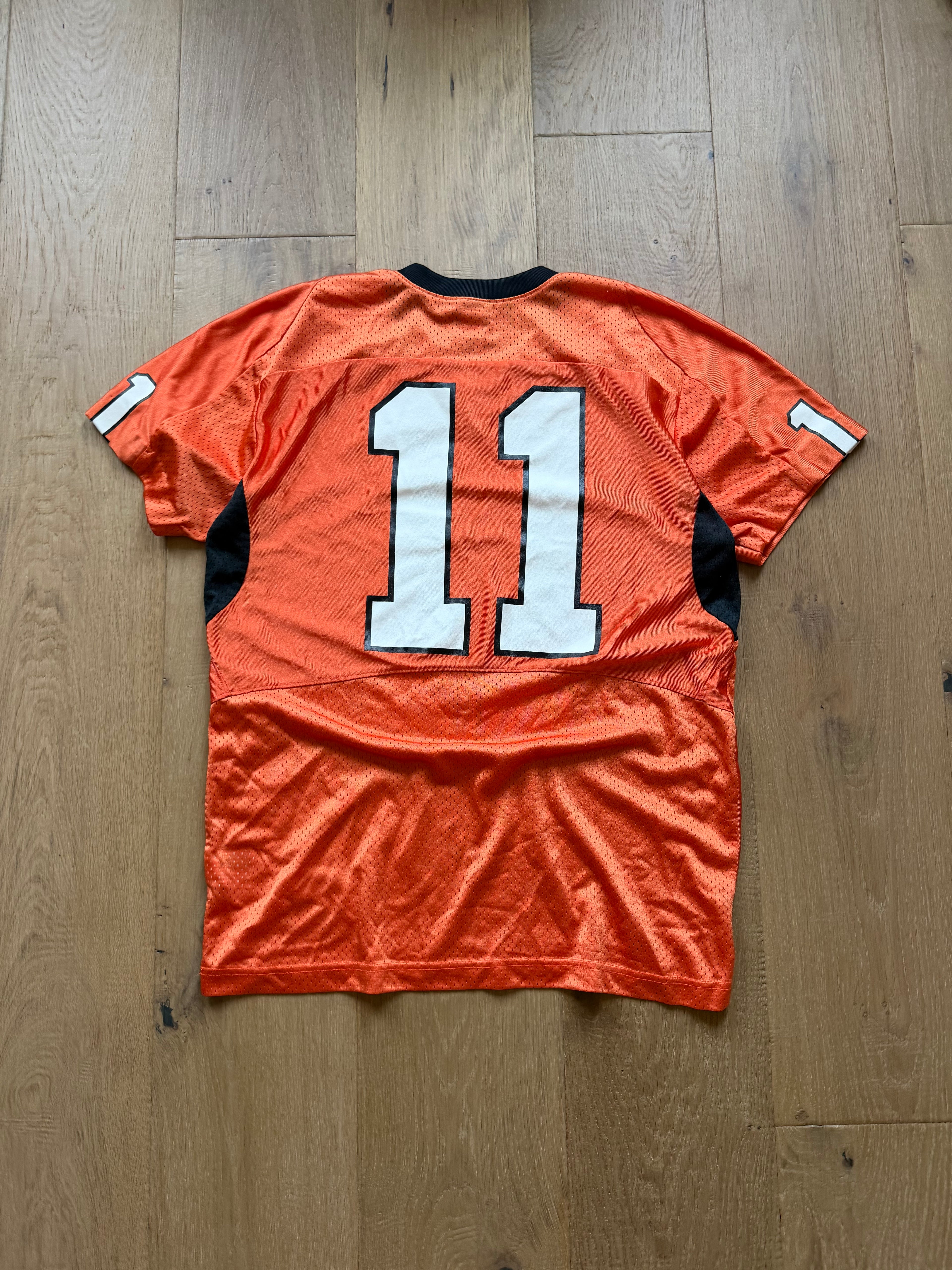 Orange 00s Nike OSU Mesh Football Jersey #11 Medium