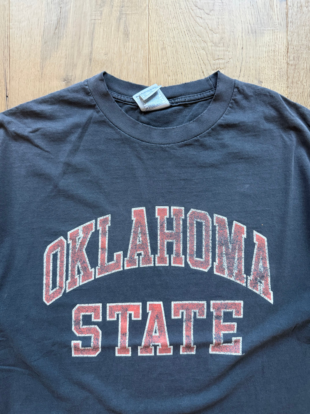 Faded Black 00s “Oklahoma State” Classic T-Shirt XL