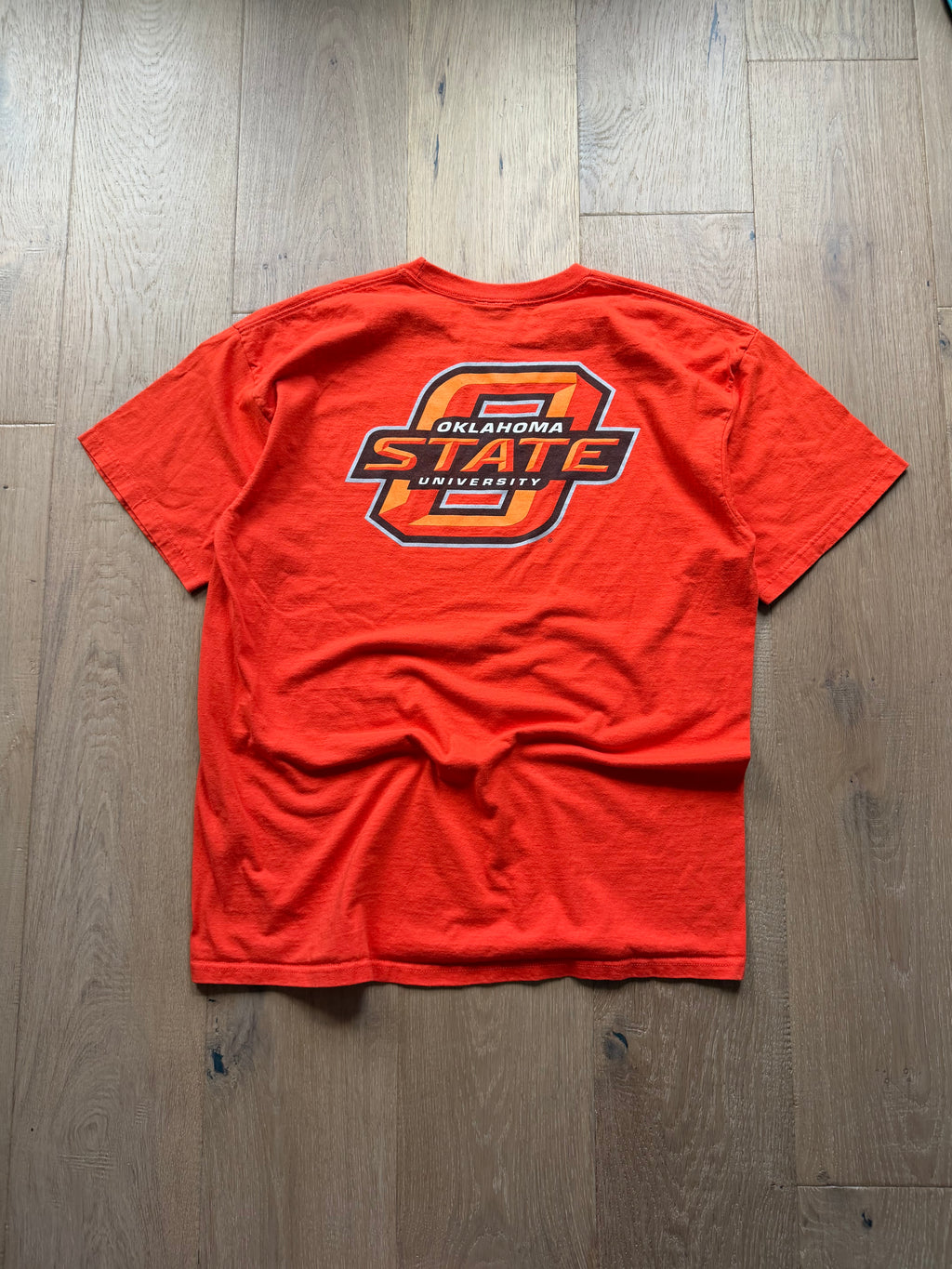Orange 00s Nike Ride ‘Em Cowboys Slanted Back T-Shirt XL