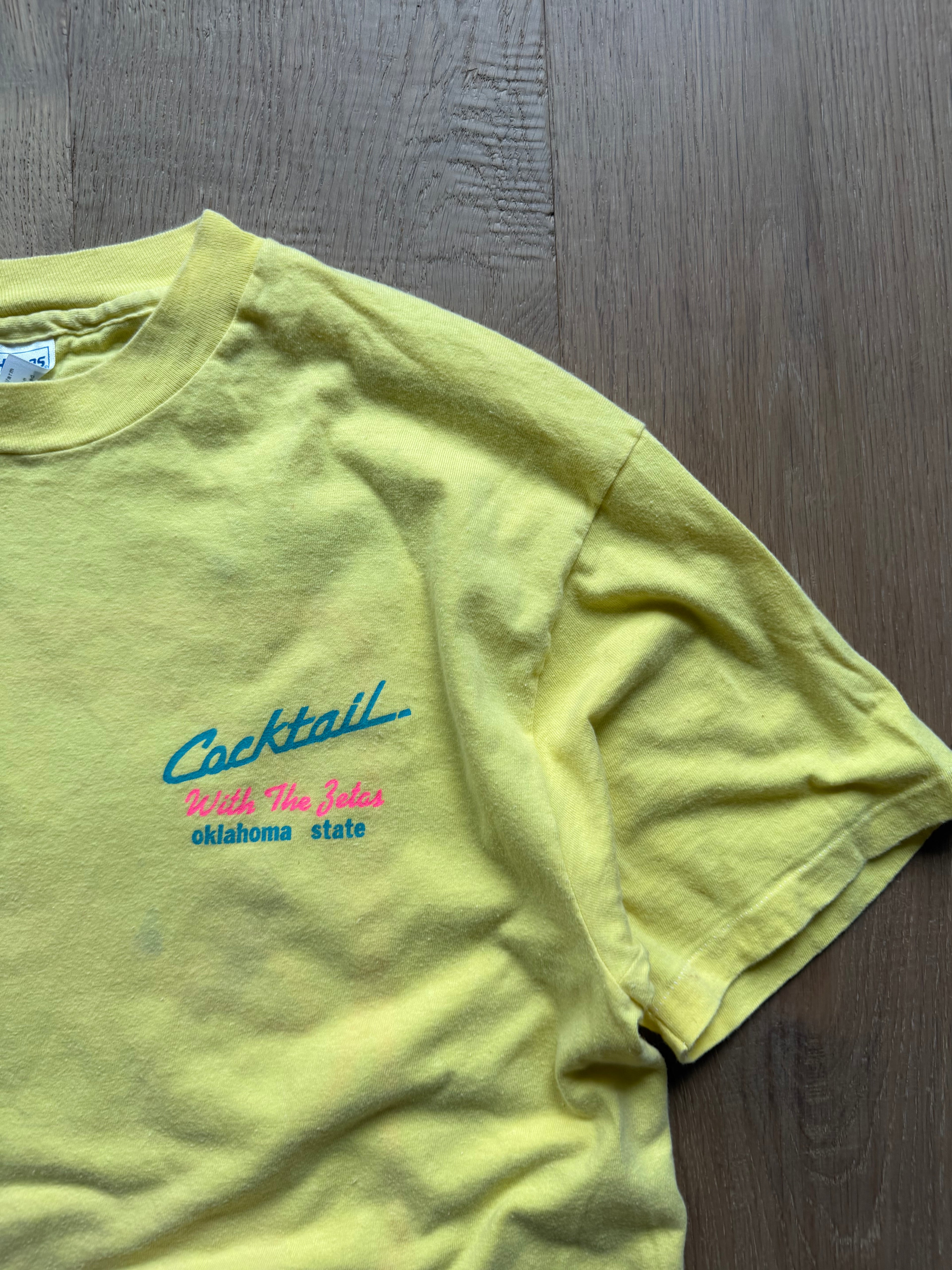Pale Yellow 90s Oklahoma State Cocktail With The Zetas Large