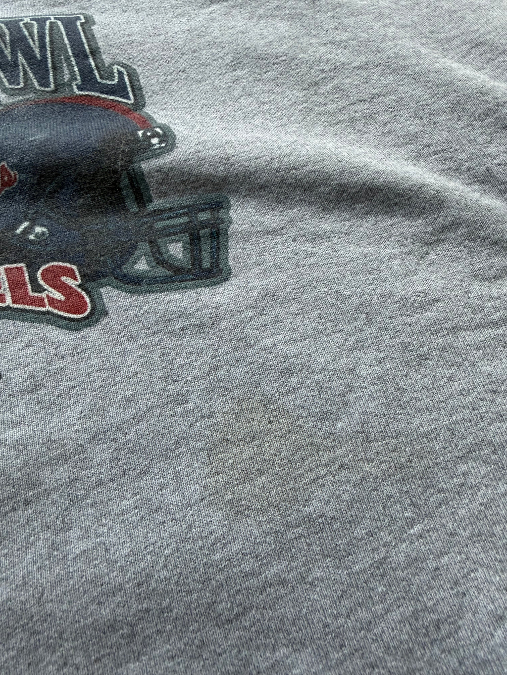 Grey 2004 UAS Cotton Bowl Classic OSU vs Ole Miss Helmet Crewneck Sweatshirt XXL