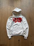 White 80s Russell Oklahoma State Western Font Hoodie Small