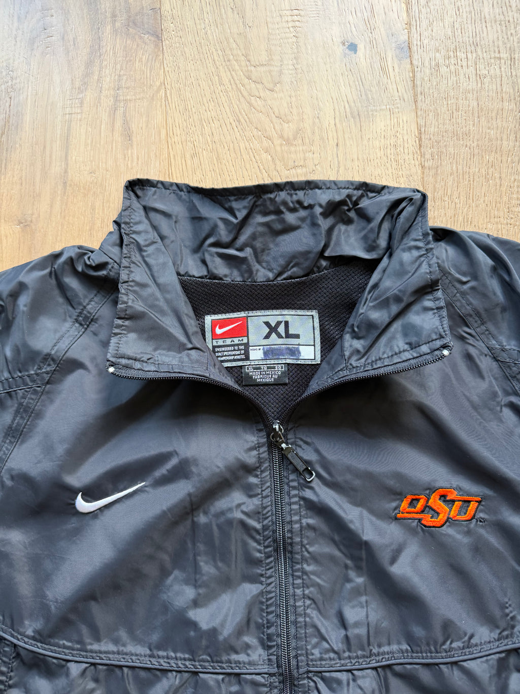 Black 00s Nike OSU Zip Up Track Jacket XL