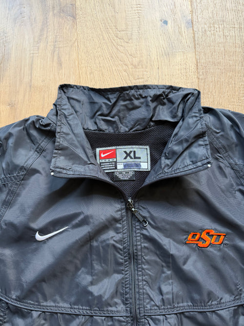 Black 00s Nike OSU Zip Up Track Jacket XL
