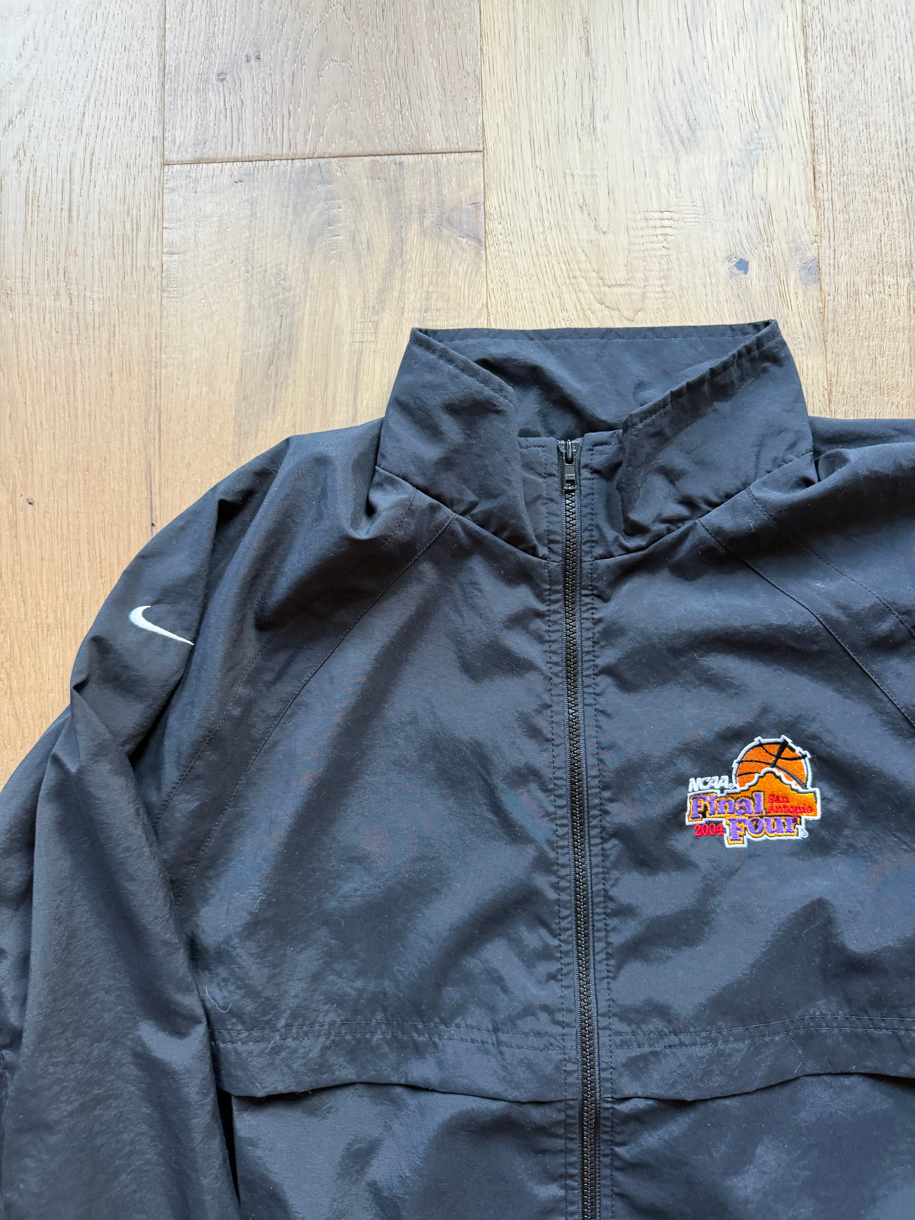 Black 2004 Nike Final Four San Antonio Zip Up Jacket XL