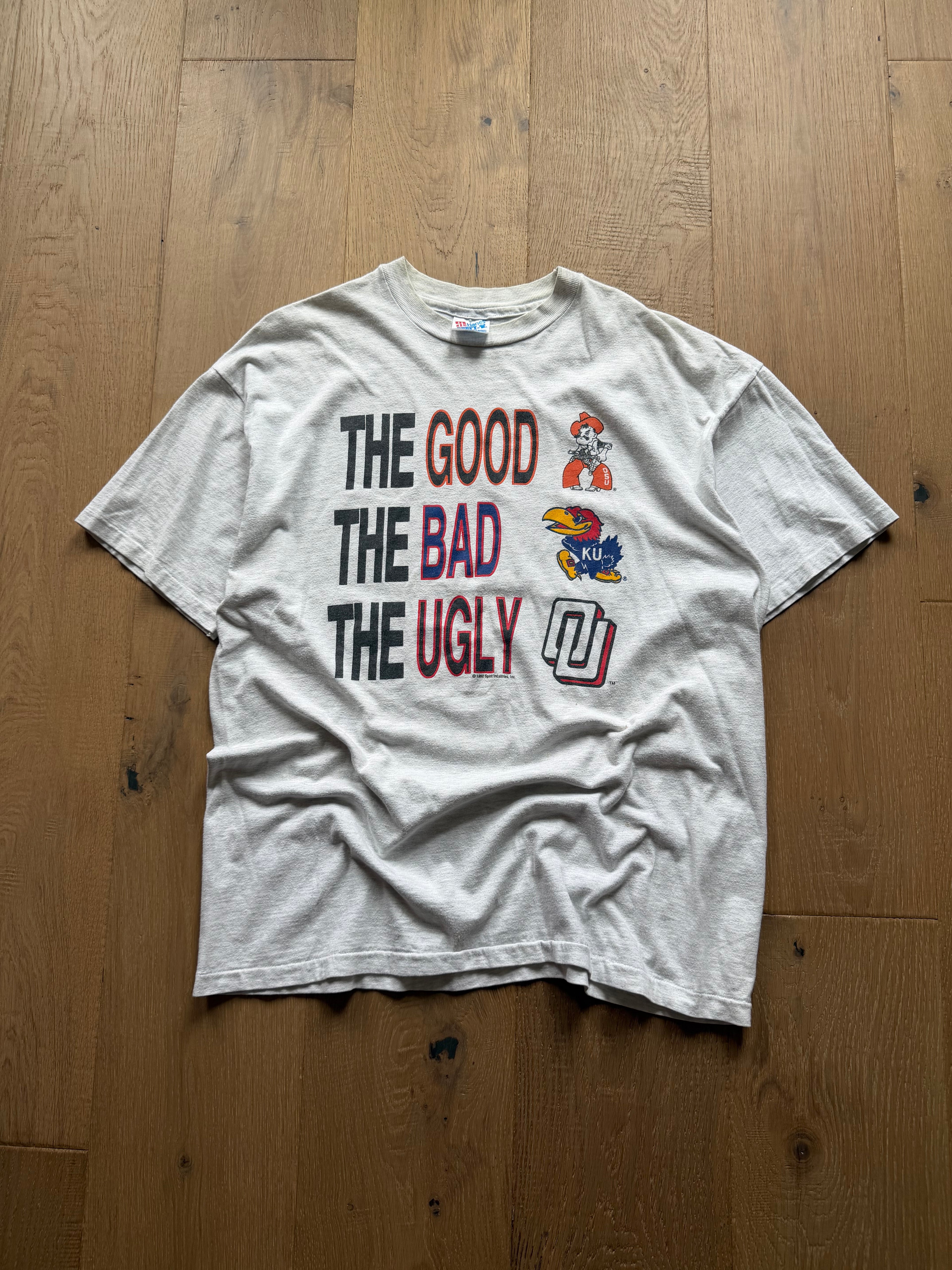 Grey 90s OSU The Good The Bad The Ugly Rivals T-Shirt Large