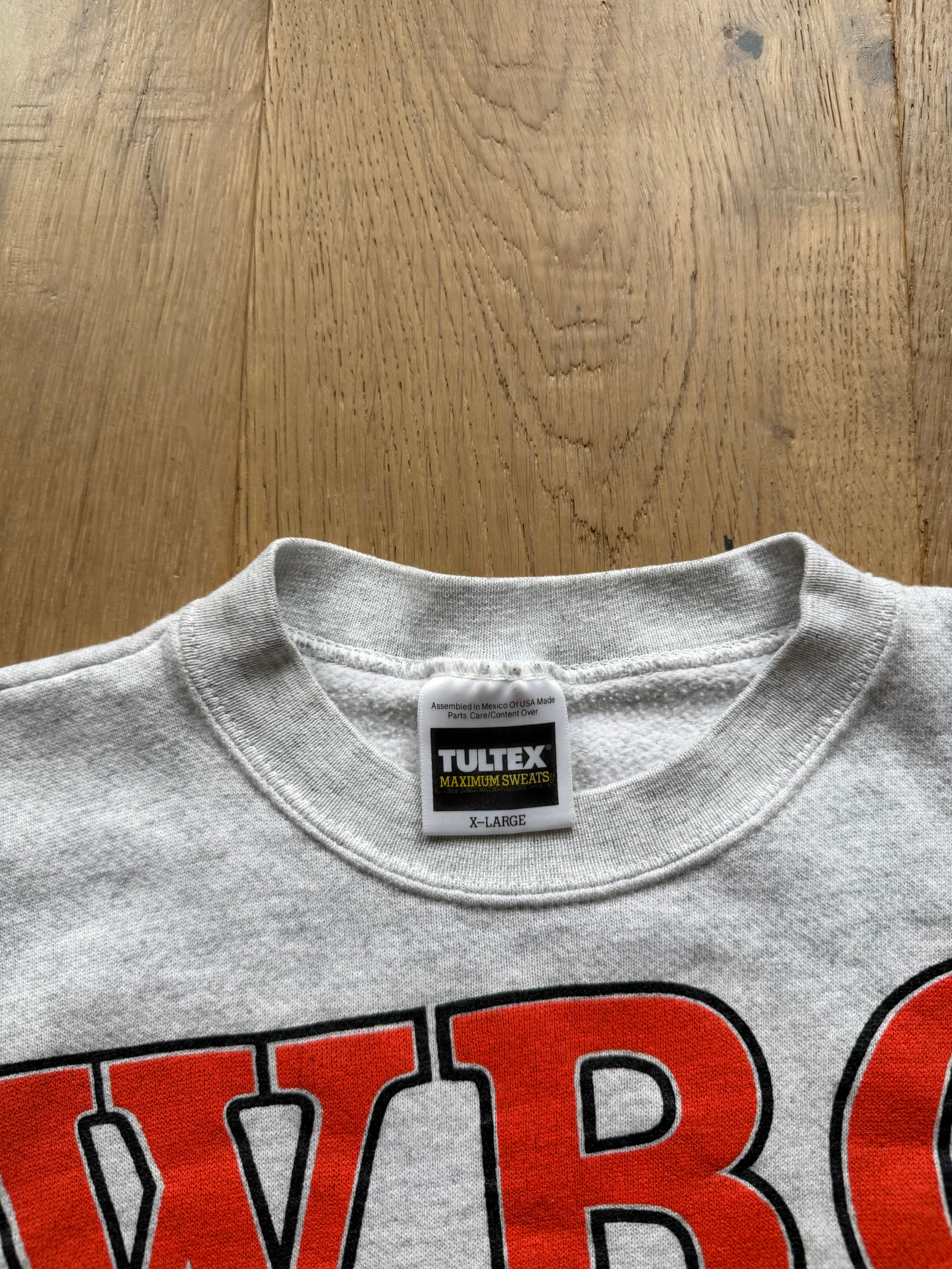 Grey 90s Oklahoma State Lass Pete “Cowboys” Spell Out Sweatshirt Large