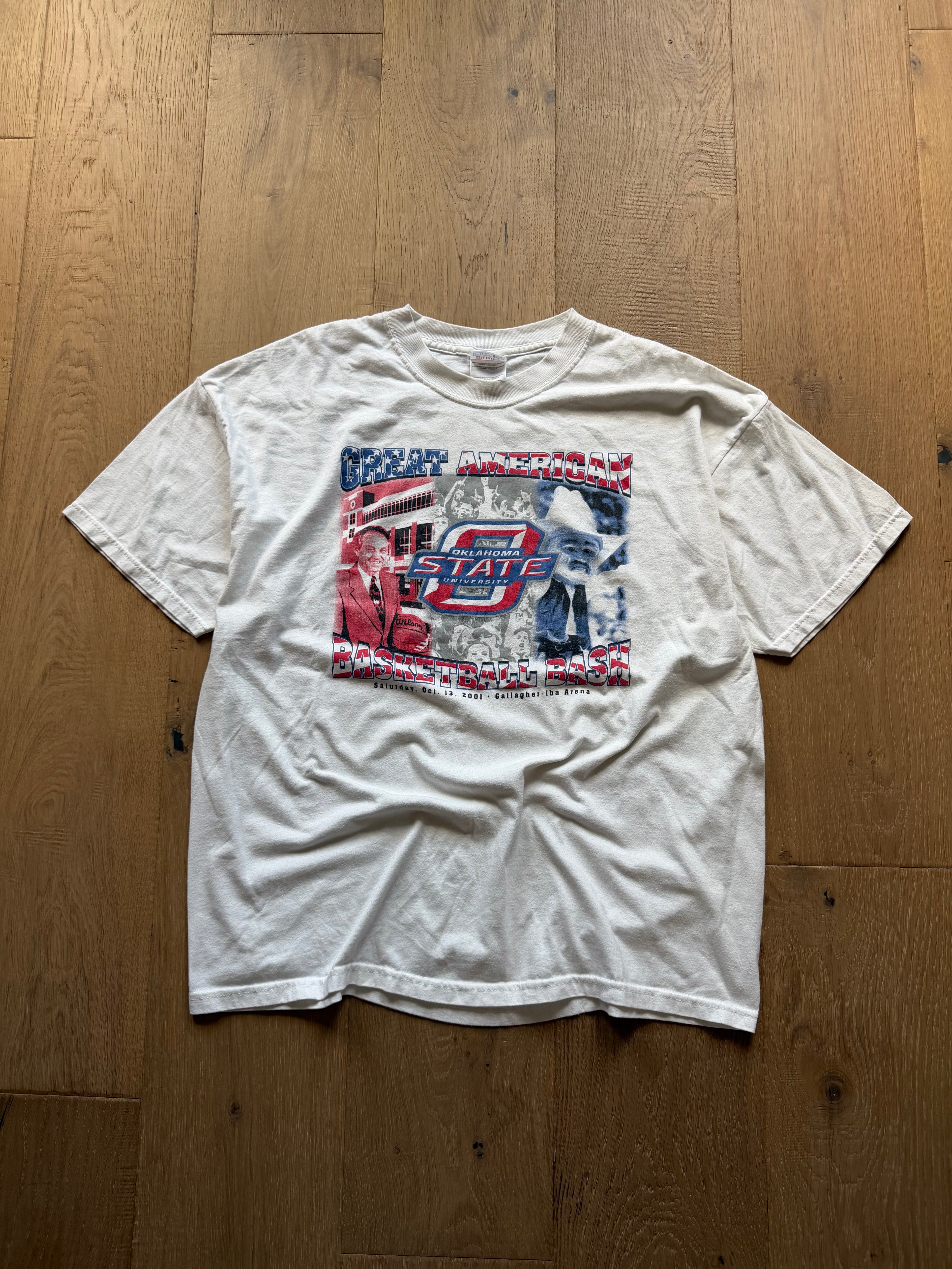 White 00s OSU Great American Basketball Bash T-Shirt XL
