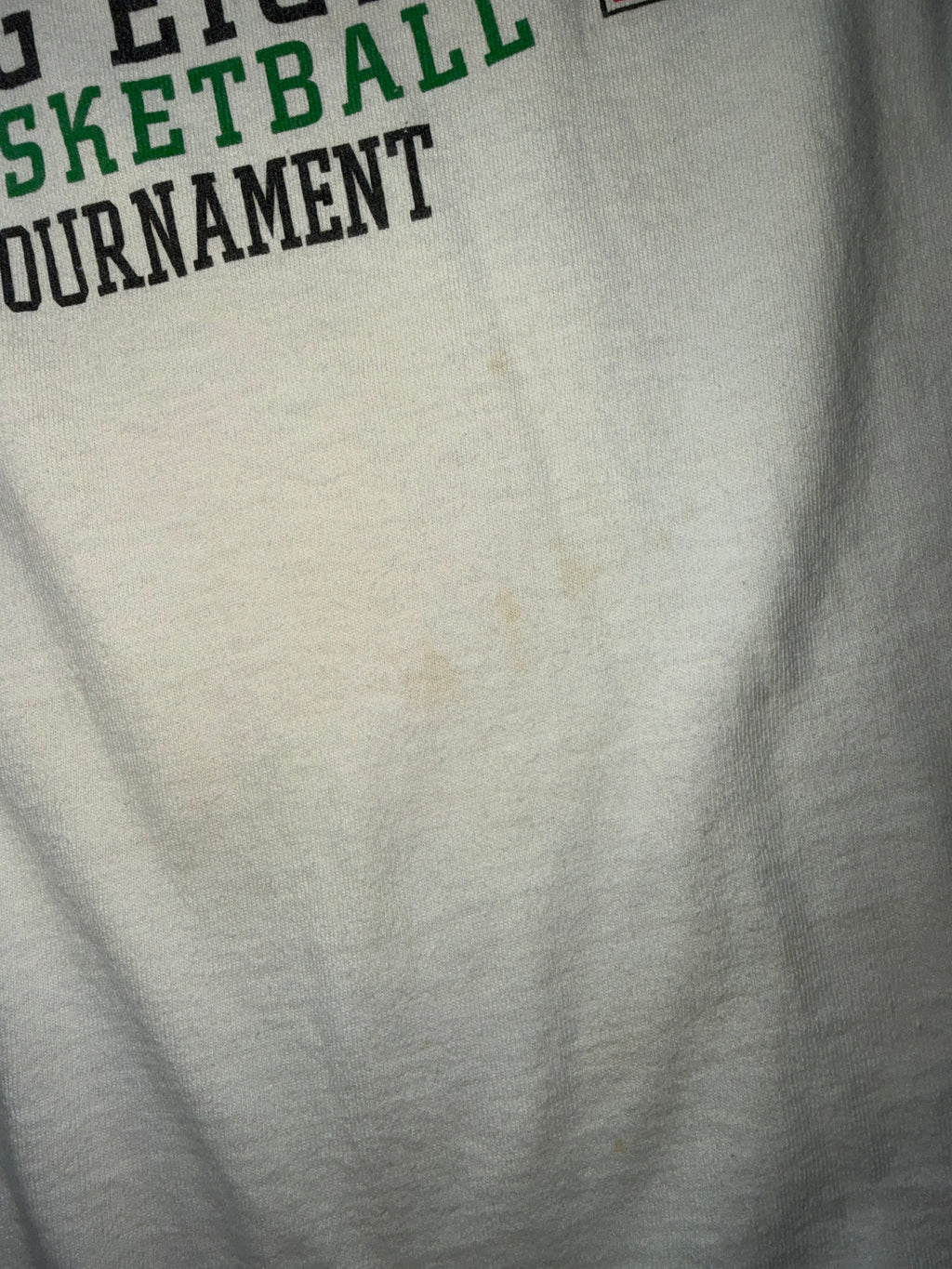 White 1995 Big 8 Basketball Tournament Mascots T-Shirt XL