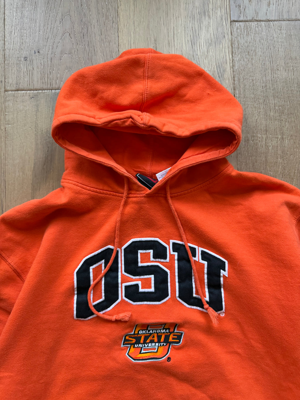 Orange 00s Genuine OSU Slanted Hoodie Medium