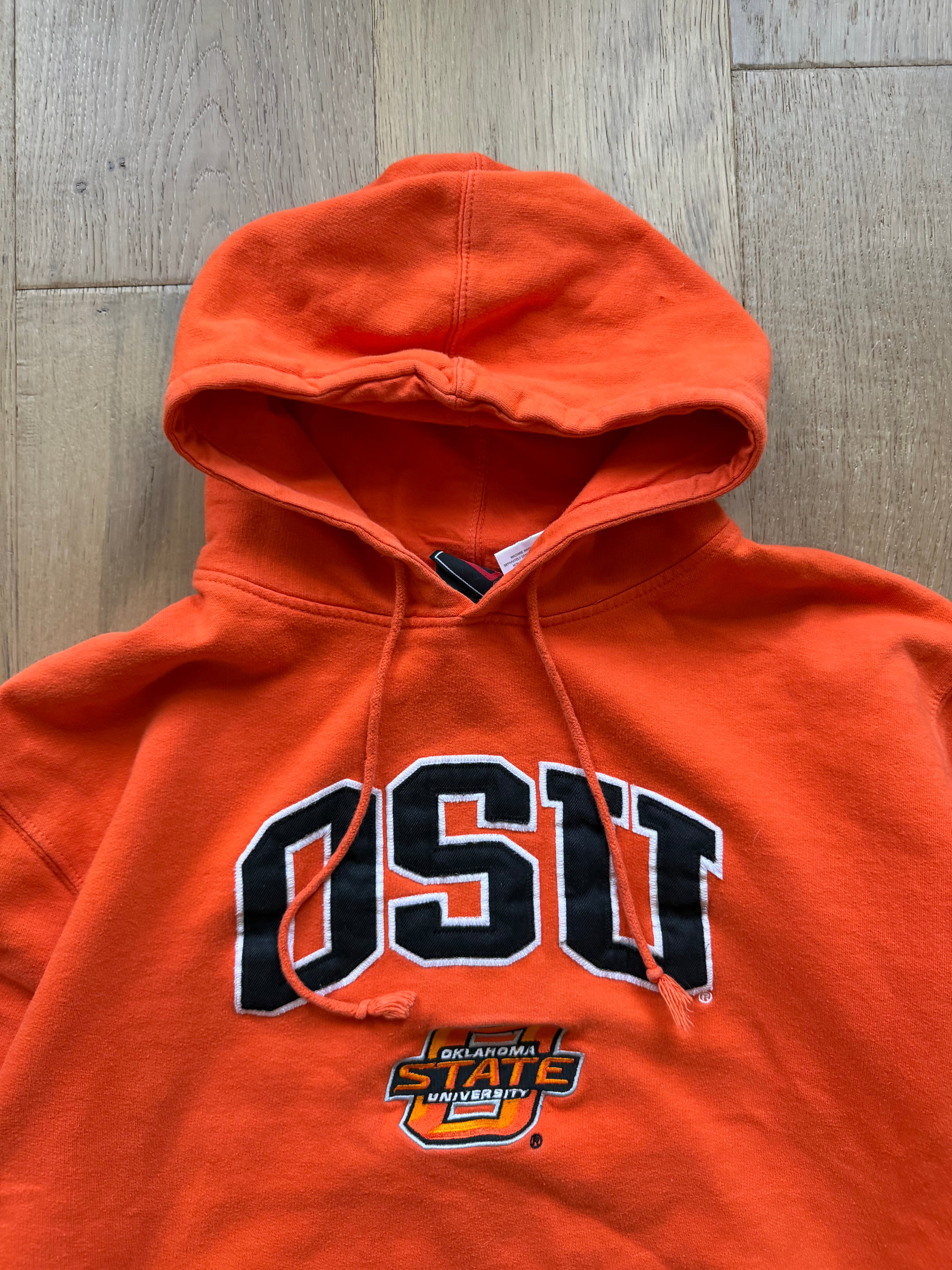Orange 00s Genuine OSU Slanted Hoodie Medium