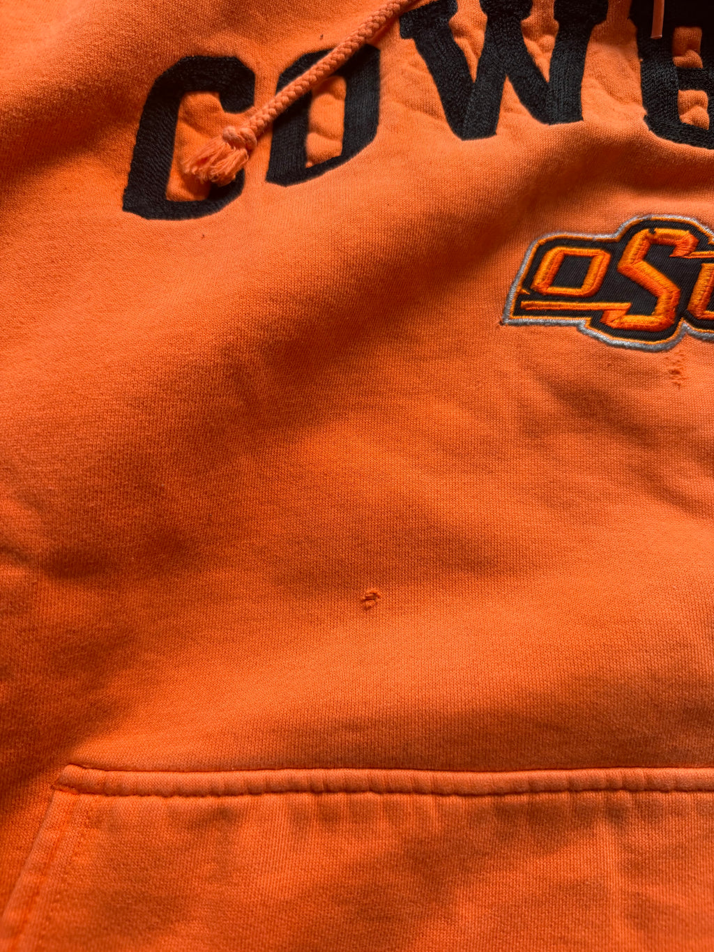 Orange and Black 00s Nike OSU “Cowboys” Centerswoosh Hoodie XL