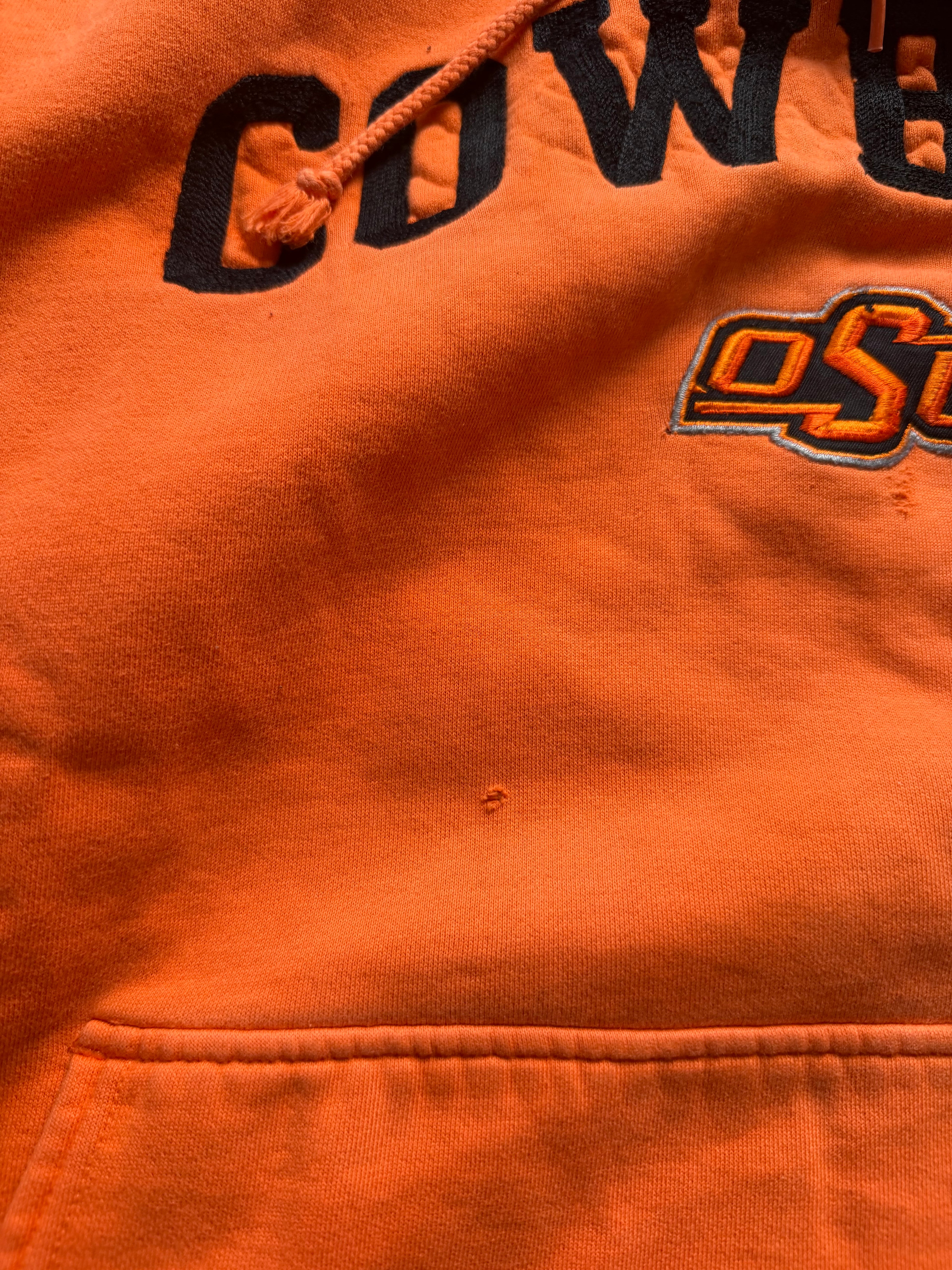 Orange and Black 00s Nike OSU “Cowboys” Centerswoosh Hoodie XL