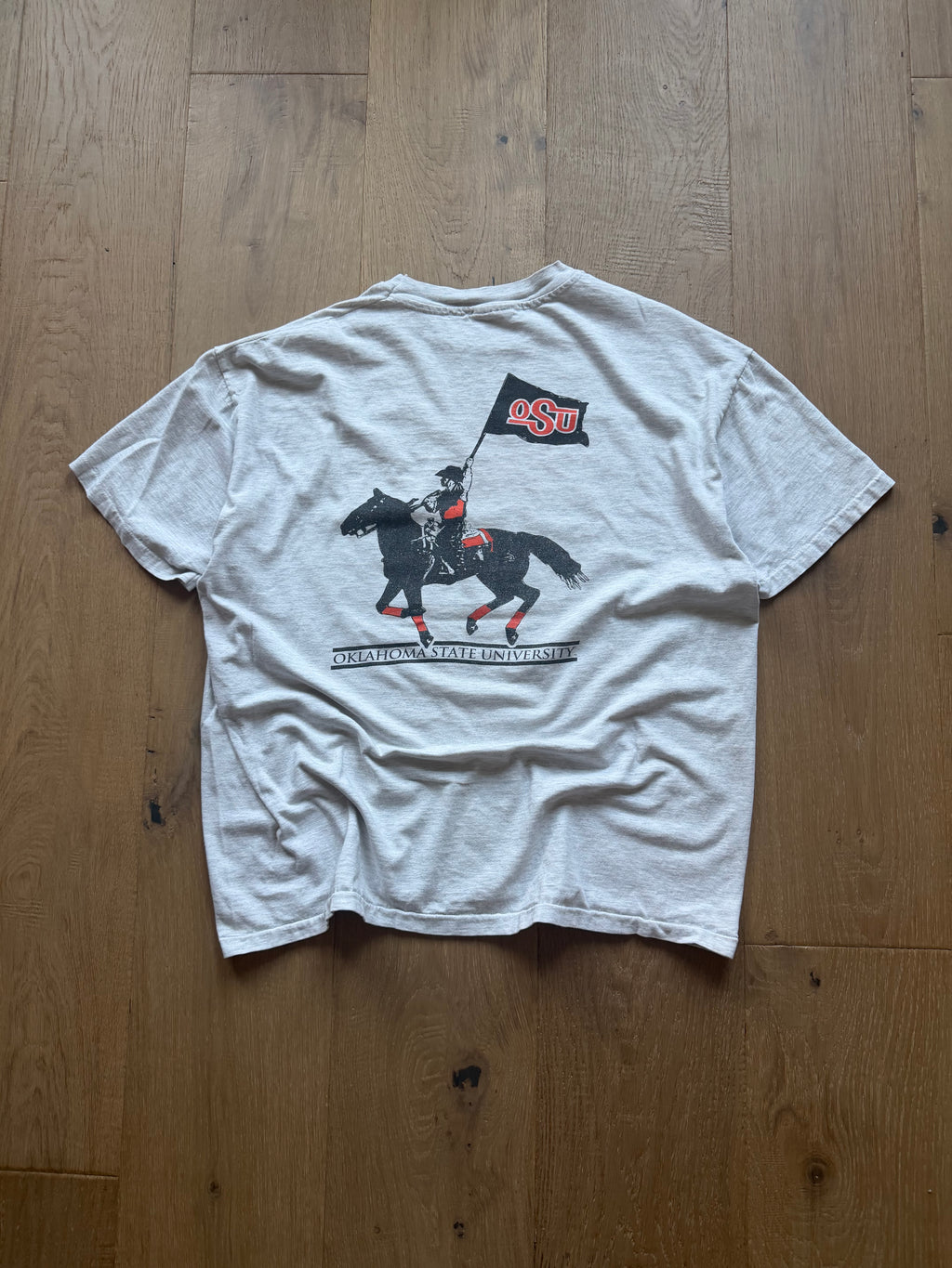 Grey 90s OSU Aggies Bullet T-Shirt XL
