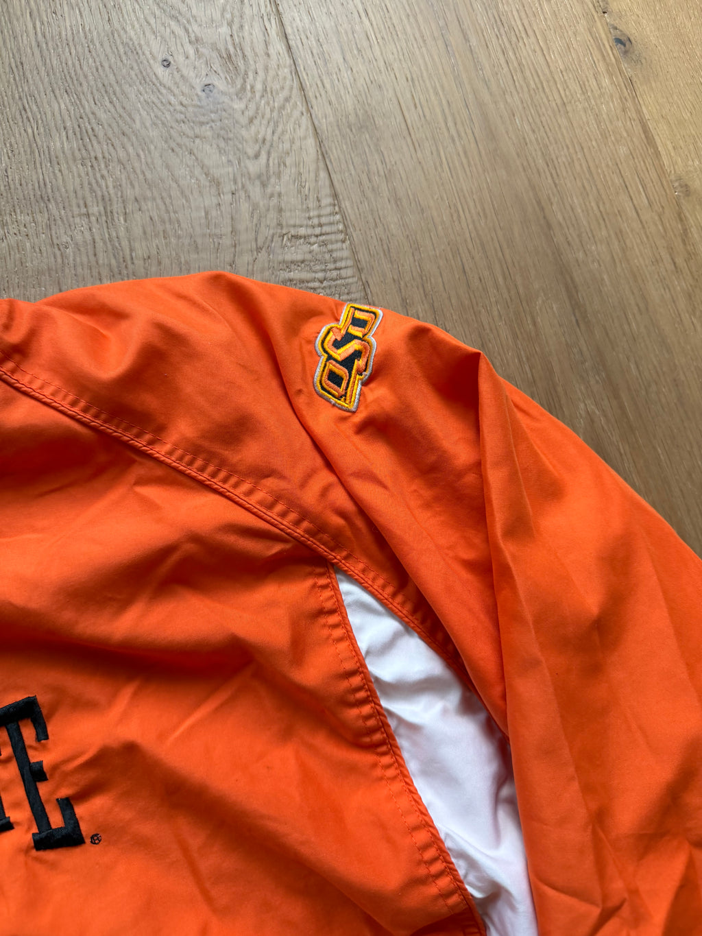 Orange 00s Red Oak OSU Windbreaker Pullover 3XL