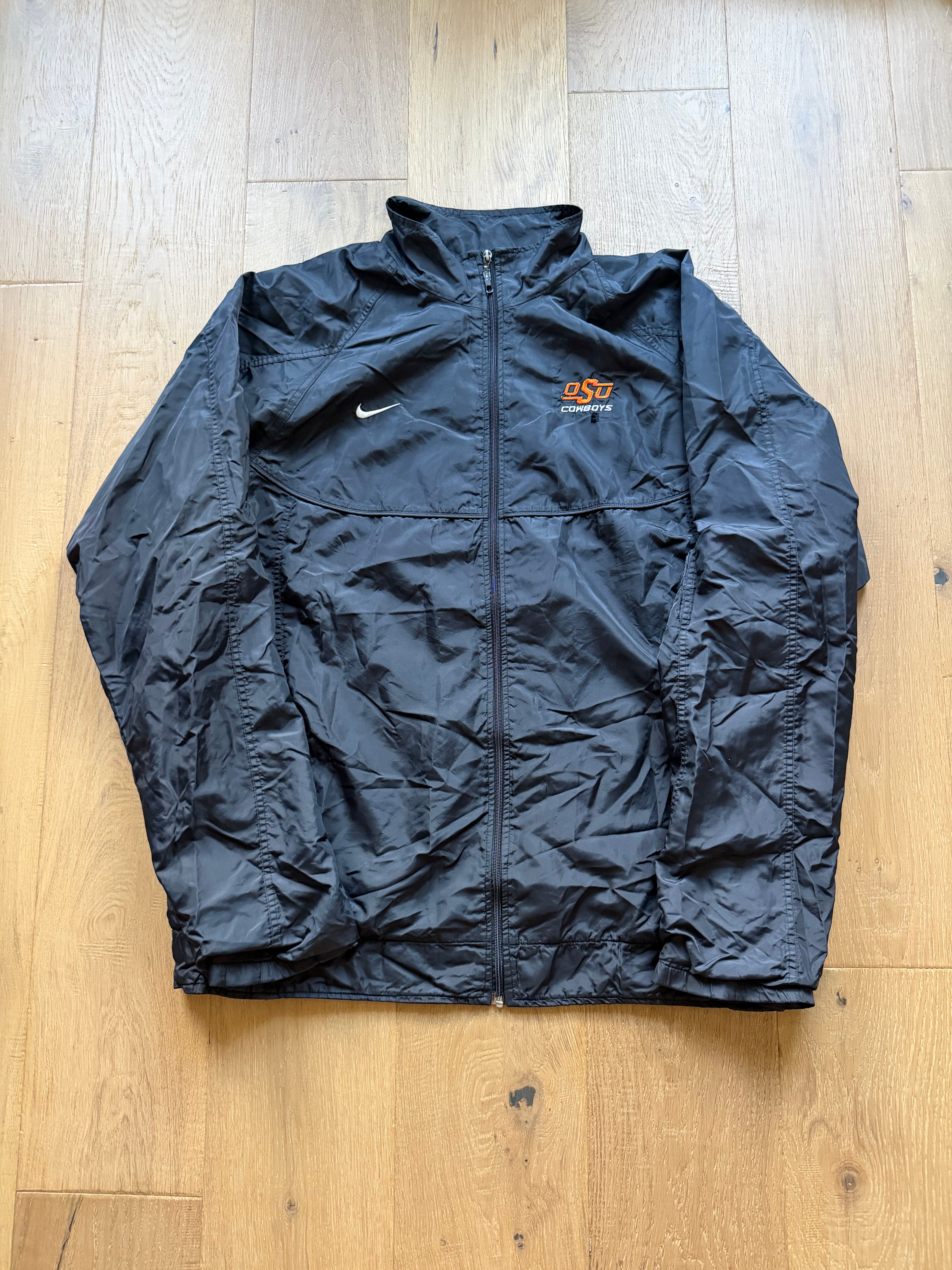 Black 00s Nike OSU Zip Up Track Jacket 3XLT