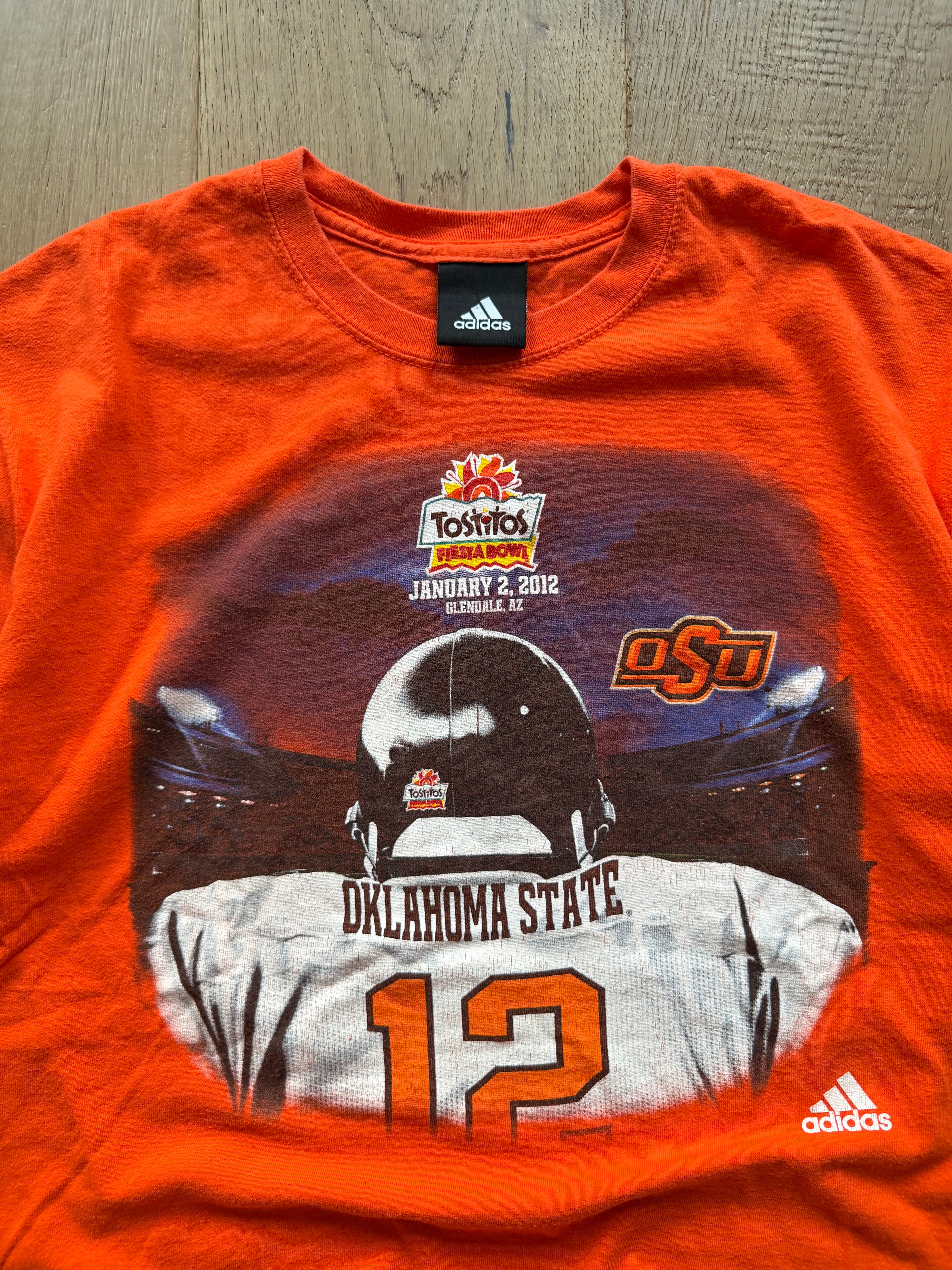 Orange 2012 Fiesta Bowl OSU Player Jersey T-Shirr