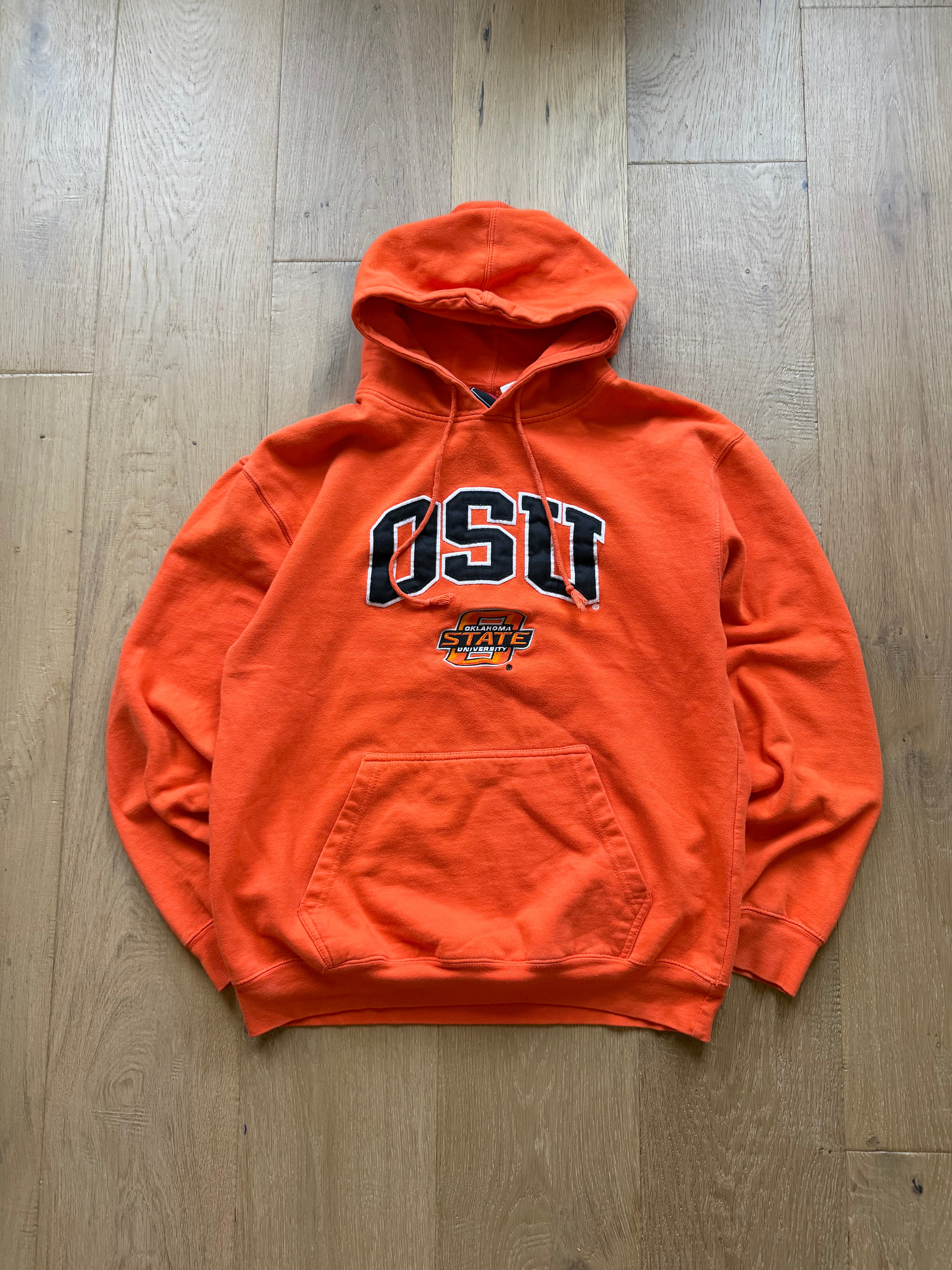 Orange 00s Genuine OSU Slanted Hoodie Medium