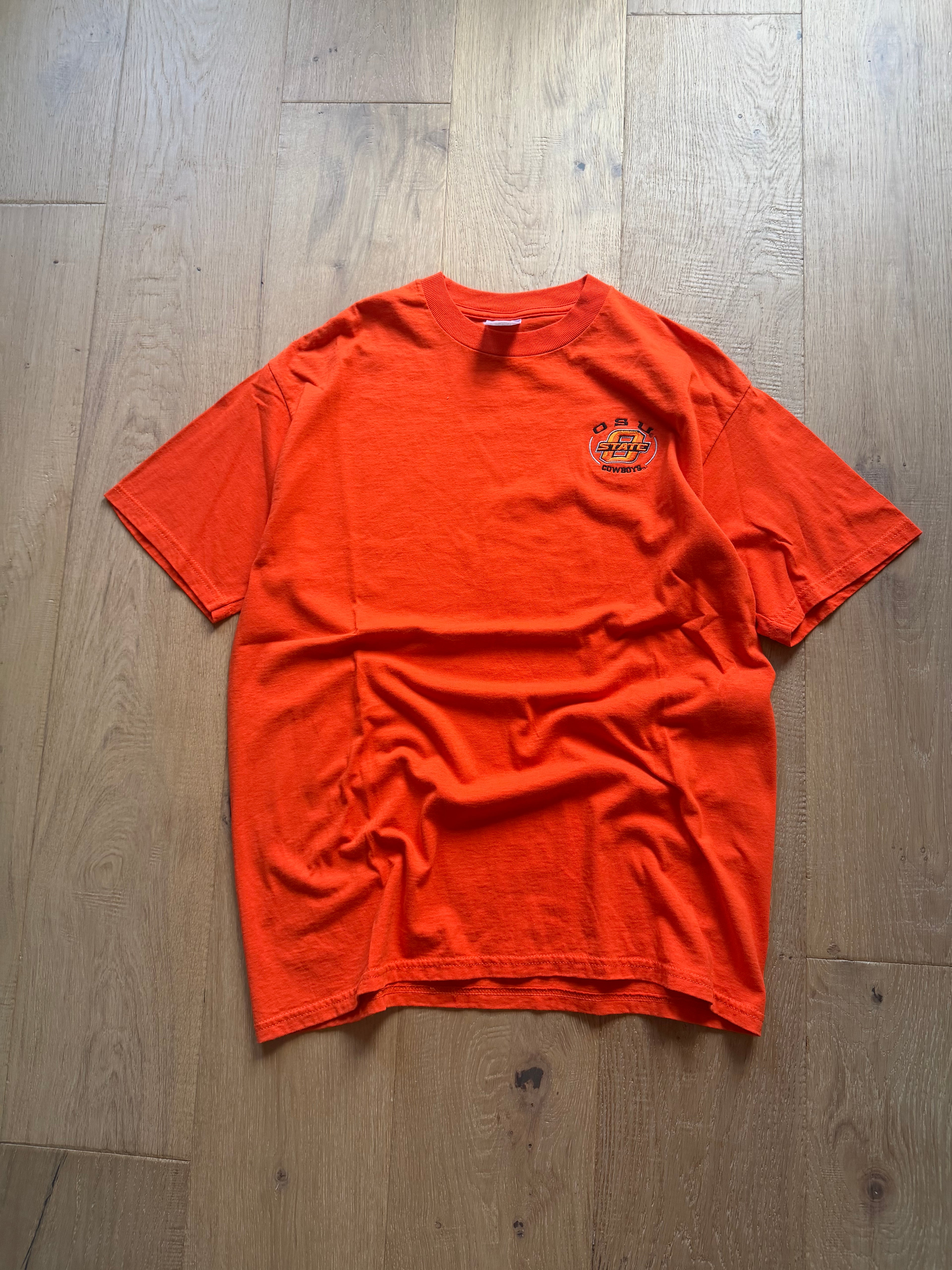 Orange 00s OSU Embroidered Logo T-Shirt