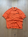 Orange 00s Nike OSU Textured Polo Shirt XL