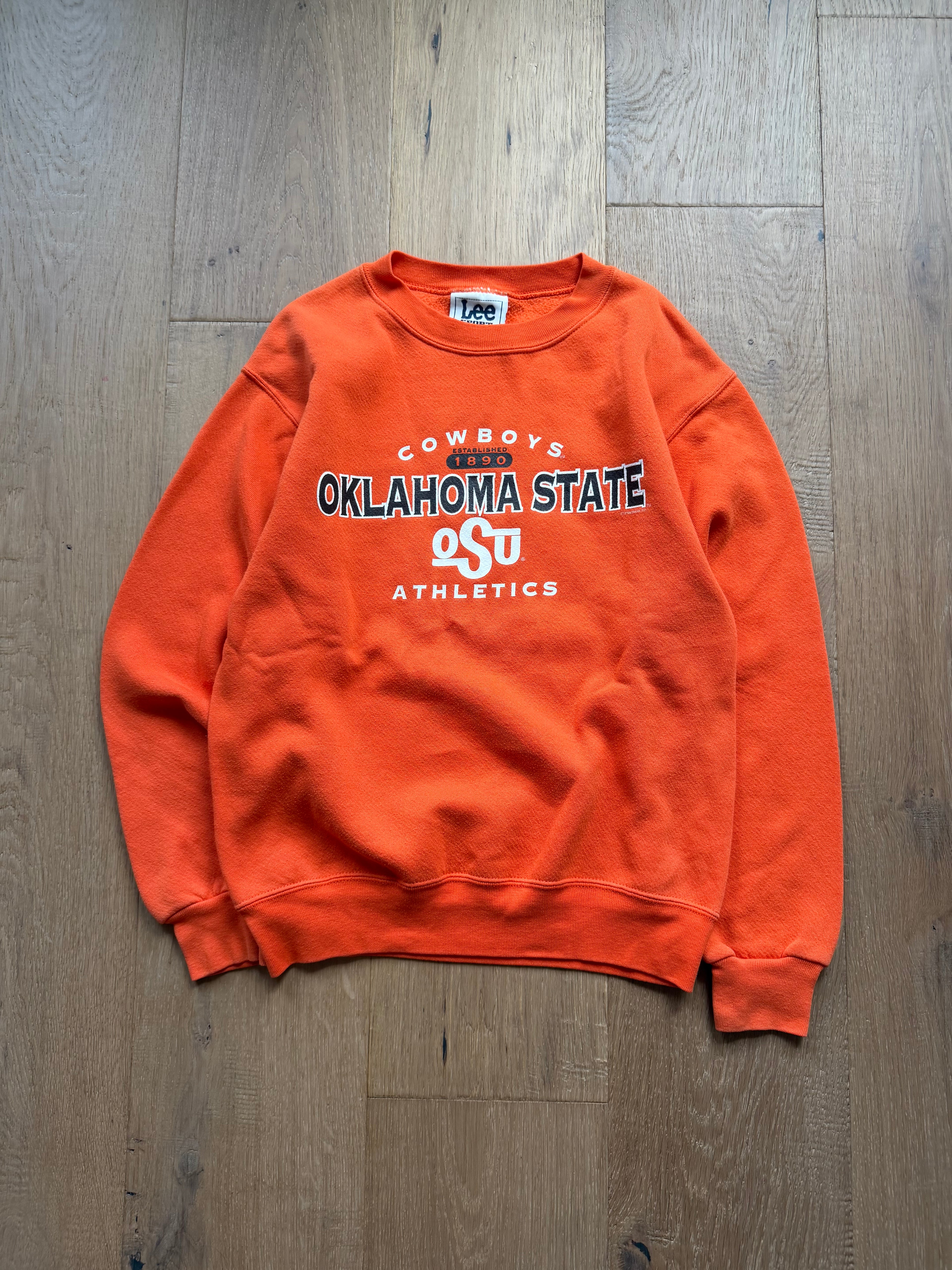 Orange 90s Lee OSU Simple Athletics Crewneck Sweatshirt XS