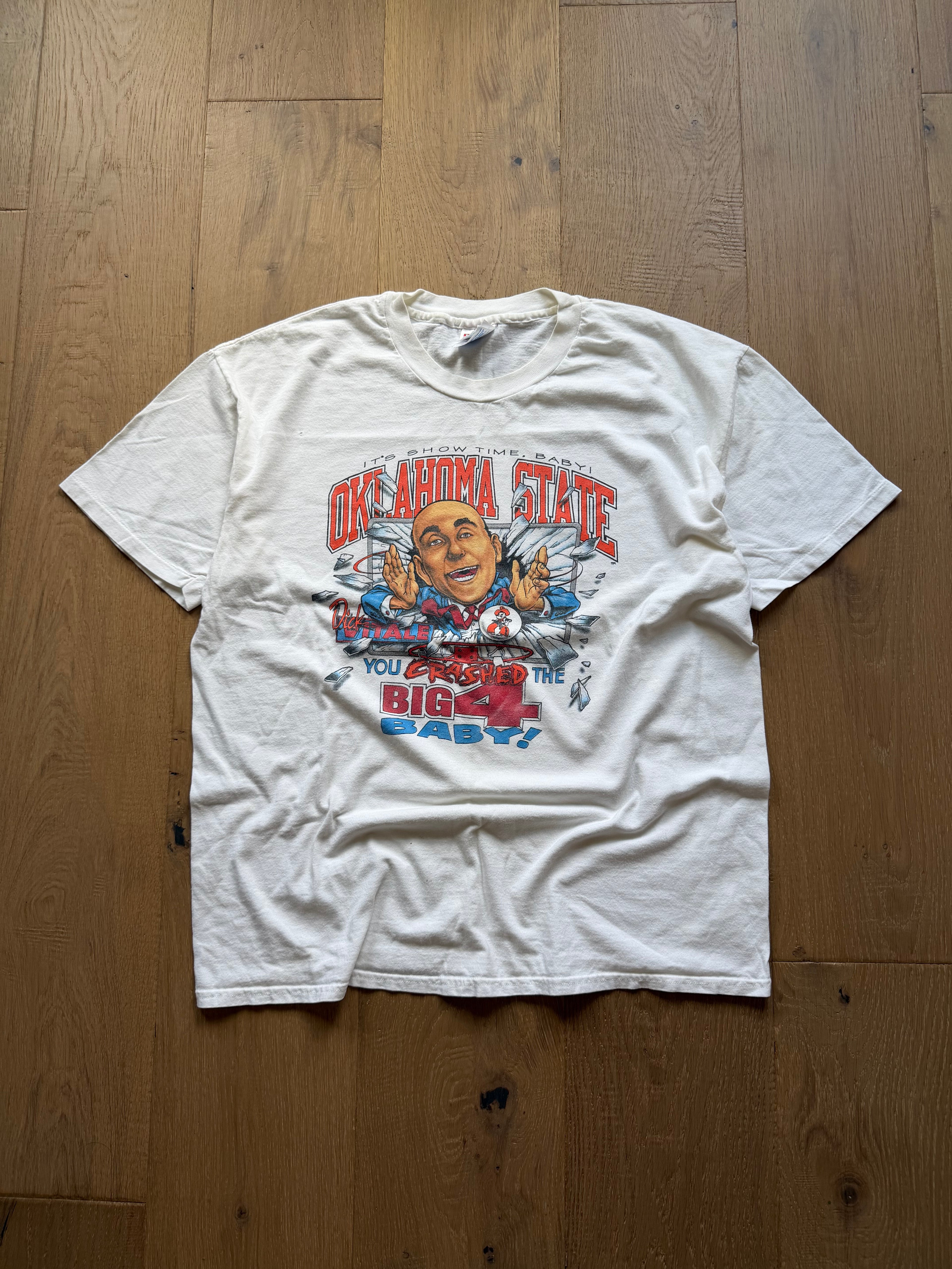 White 1995 Final Four OSU Dick Vitale Breakthrough T-Shirt XL