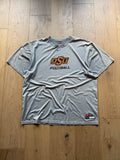 Grey 00s Nike DriFit OSU Football T-Shirt XL