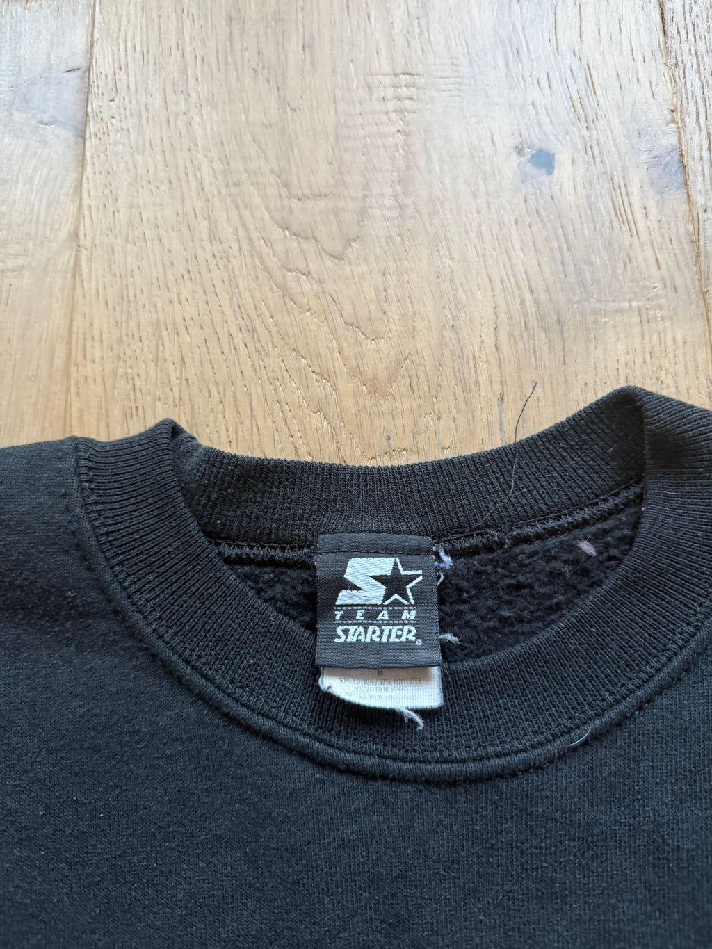 00s Black Starter Oklahoma State Tail Crewneck Sweatshirt Medium