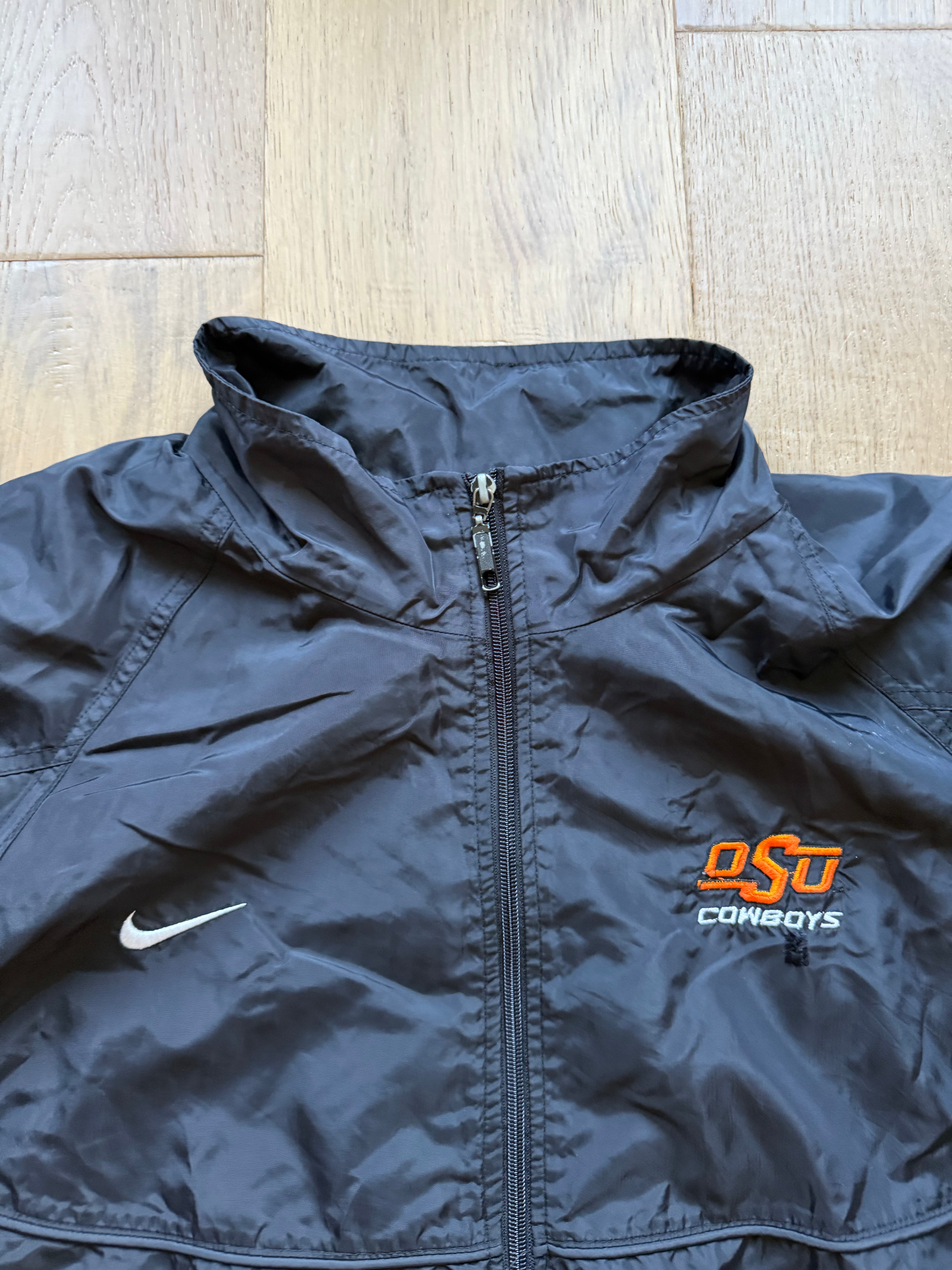 Black 00s Nike OSU Zip Up Track Jacket 3XLT