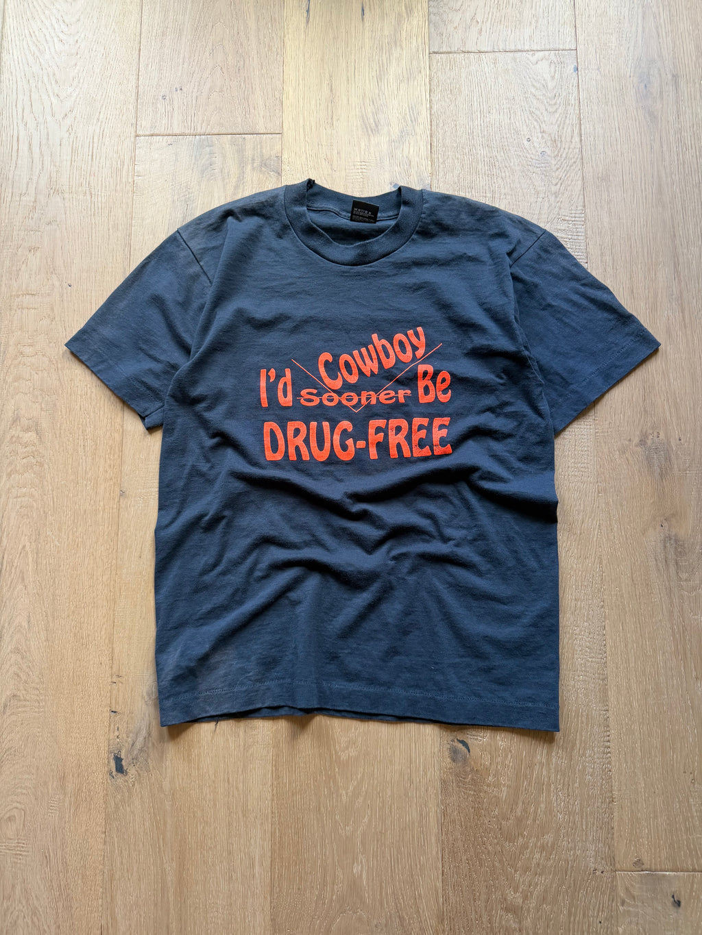 Black 90s Cowboy Sooner Drug Free Medium