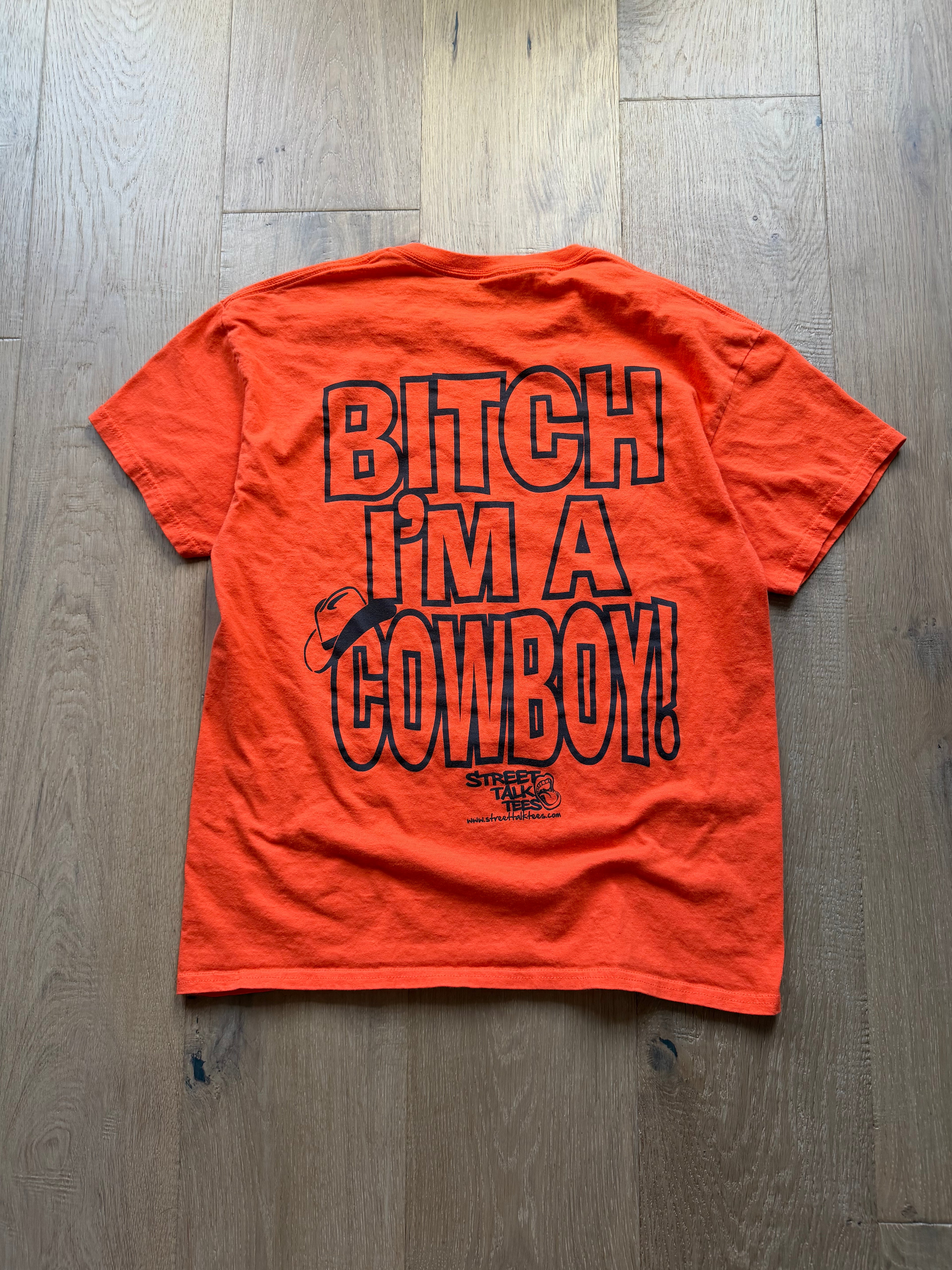 Orange FAFO NSFW Funny T-Shirt Medium
